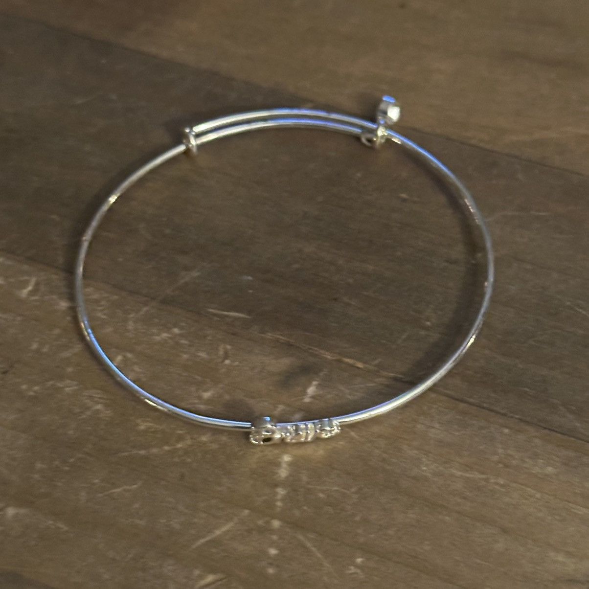 Other Silver tone thin Brave adjustable bangle bracelet Size ONE SIZE - 6 Thumbnail