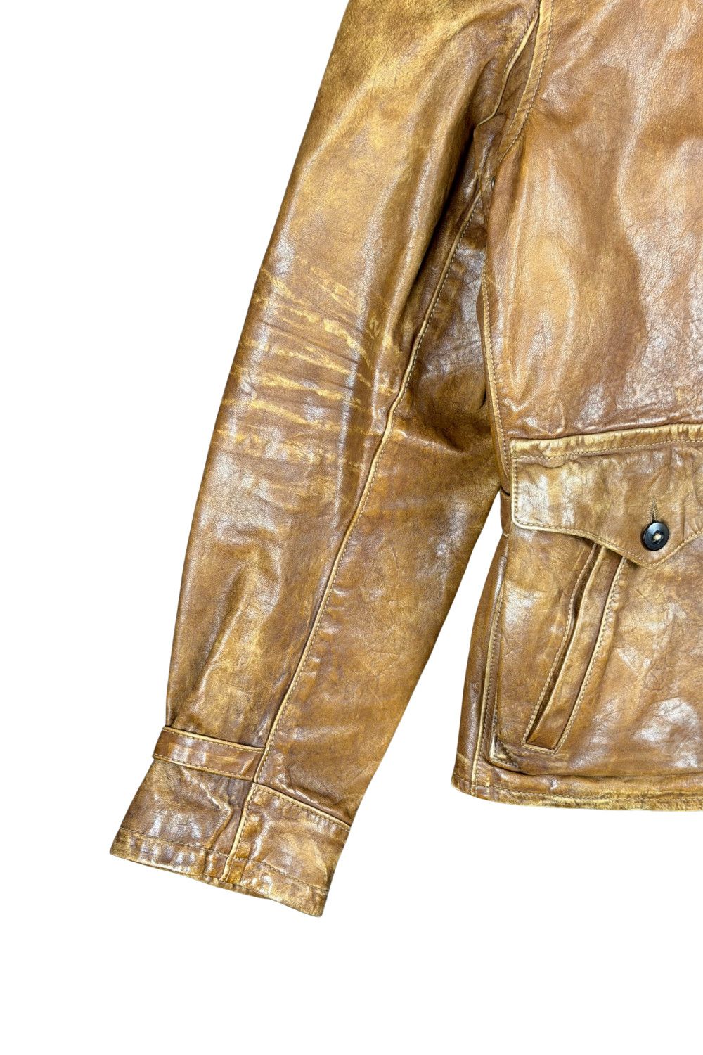 Polo Ralph Lauren fw01 Polo Ralph Lauren Leather Field / Pilot Jacket– Size US M / EU 48-50 / 2 - 10 Thumbnail