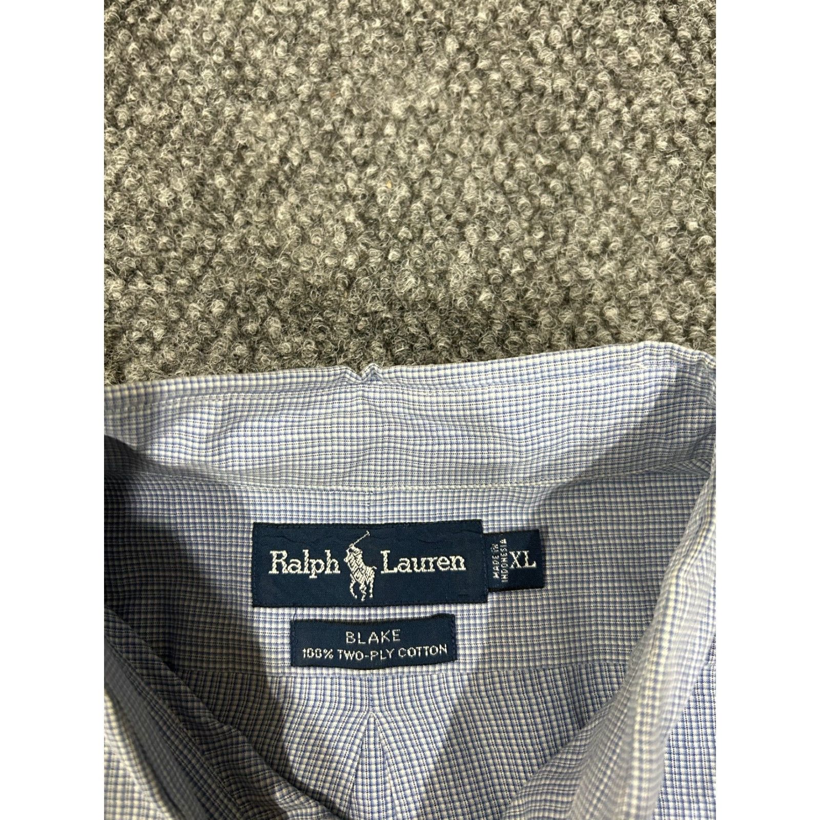 Ralph Lauren Ralph Lauren Shirt Mens XL Blue Blake Micro Check Classic Cotton Button Up Size US S / EU 44-46 / 1 - 4 Thumbnail