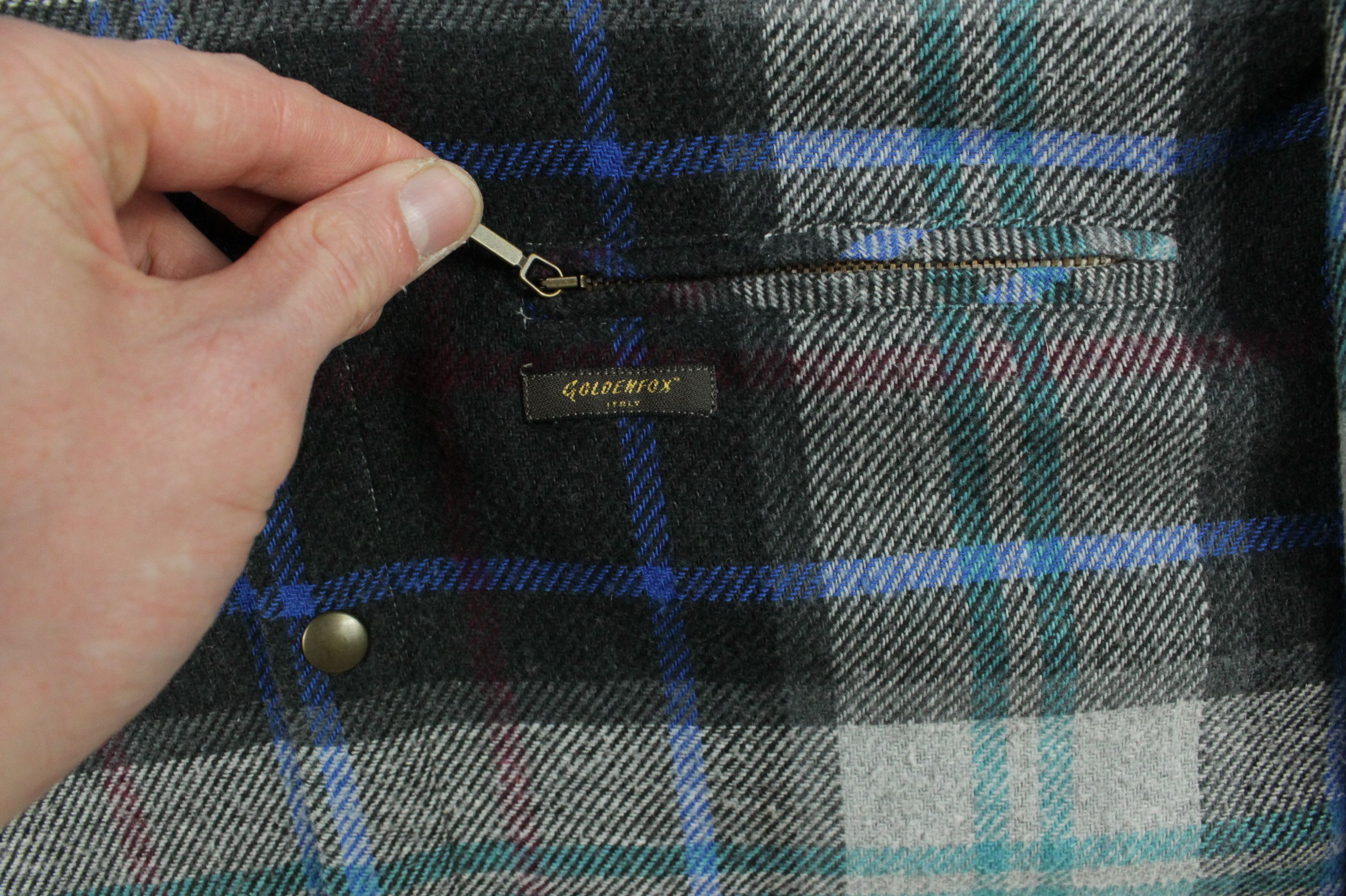 Vintage Vintage Golden Fox Flannel Wool Blend Chest Pockets Shirt Size US L / EU 52-54 / 3 - 4 Thumbnail