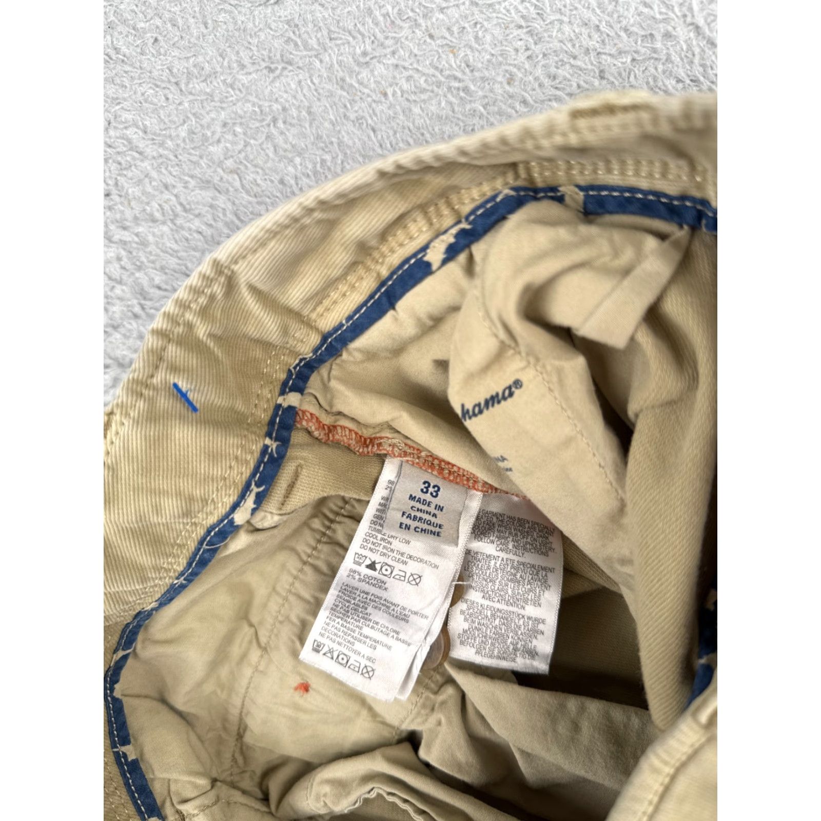 Tommy Bahama Tommy Bahama Shorts Men 33 Beige Chino Flat Front Cotton Blend 10" Casual Designer Size US 33 - 7 Thumbnail