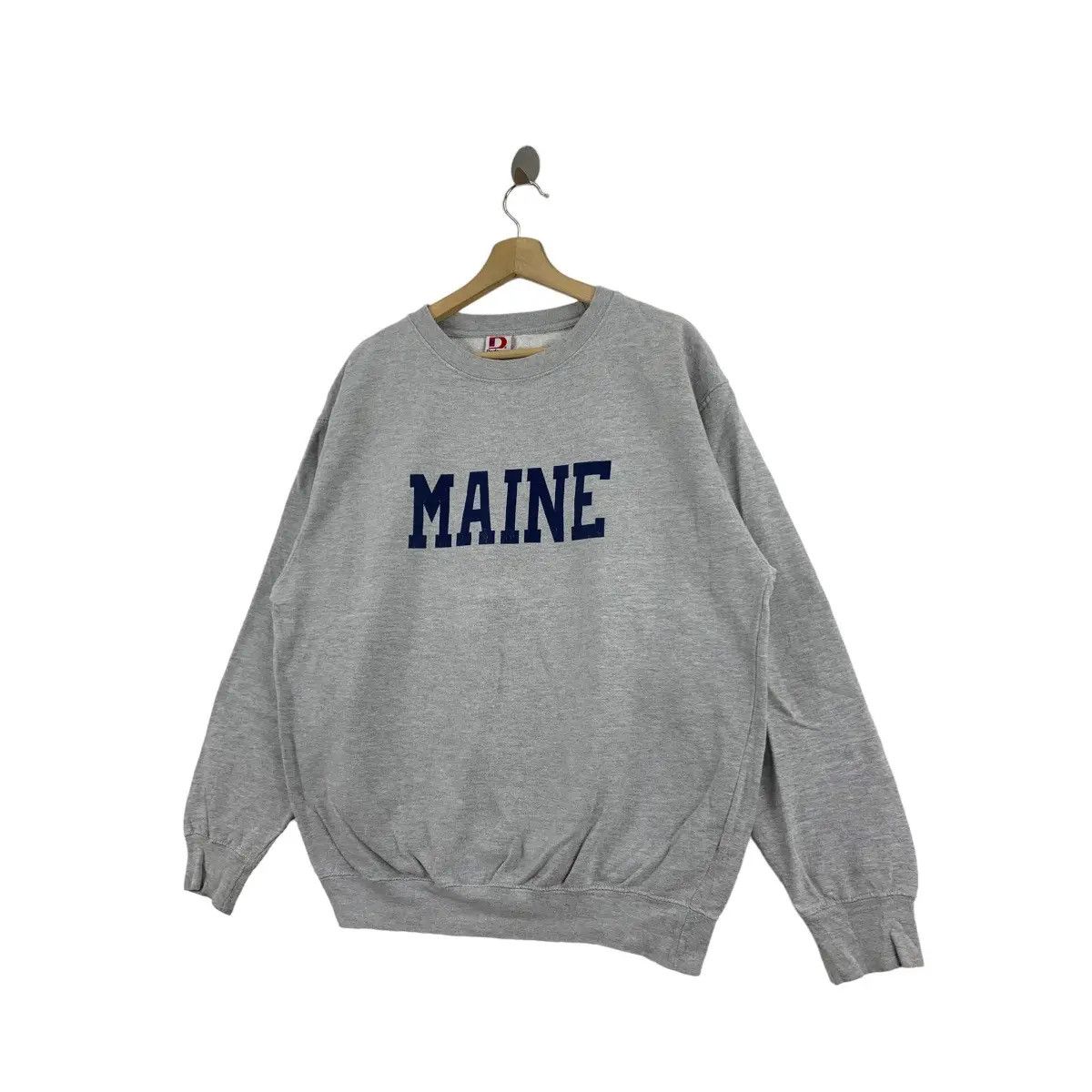Vintage Vintage 90’ MAINE UNIVERSITY ORONO Collegiate Sweatshirt Size L / US 10 / IT 46 - 5 Thumbnail