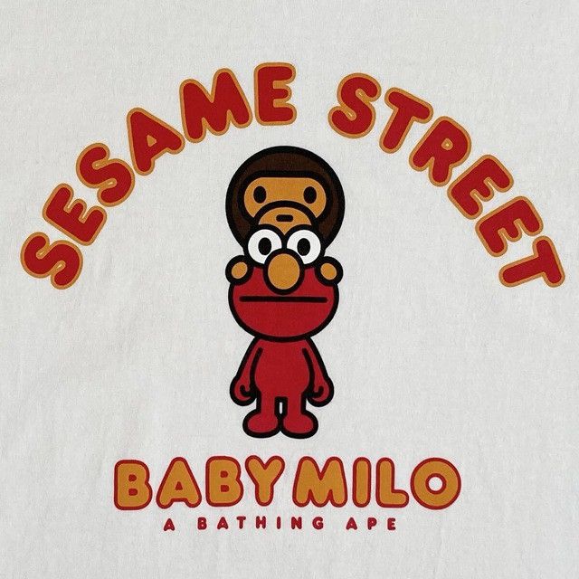 Bape BAPE × Sesame Street Milo T-shirt a bathing ape Size US M / EU 48-50 / 2 - 2 Thumbnail