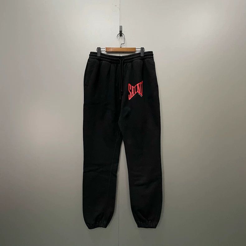Saint Michael size l Black monogrammed logo sweatpants 250