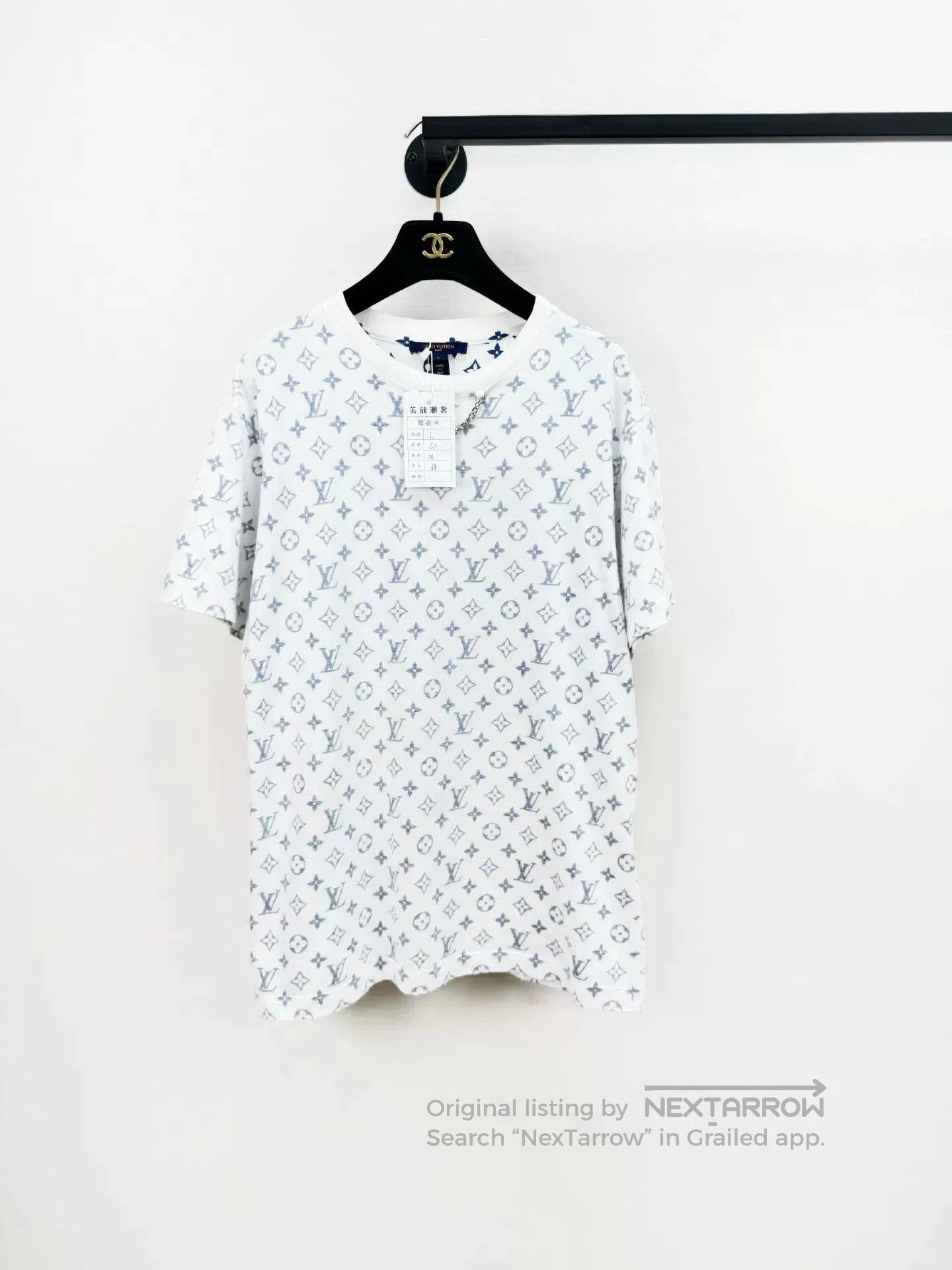 Louis Vuitton Louis Vuitton Blue Monogram Short Sleeve Top. Size US L / EU 52-54 / 3 - 1 Thumbnail