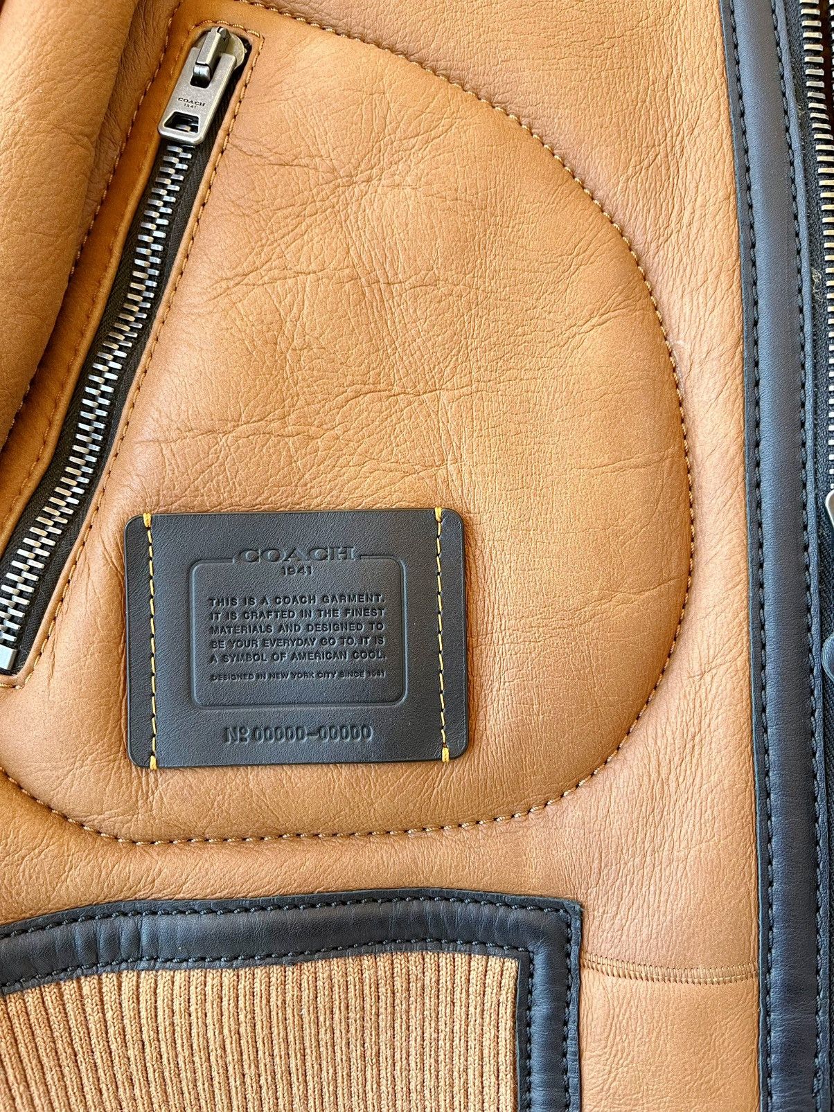 Coach Brand new leather jacket Size US M / EU 48-50 / 2 - 2 Thumbnail