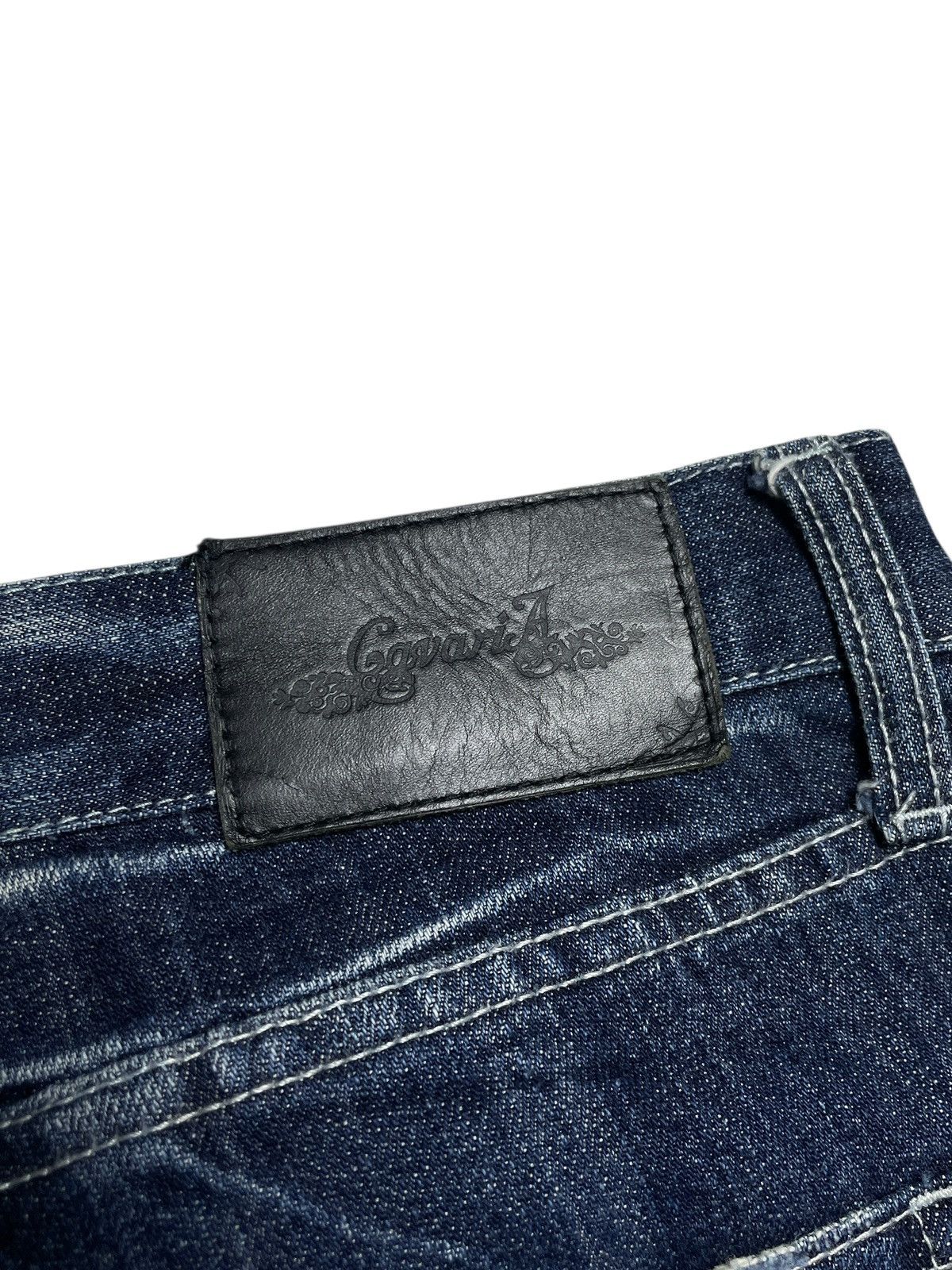 JACKROSE 2000’s Cavaria - Studed Crash Flared Denim Pants Size US 30 / EU 46 - 13 Thumbnail