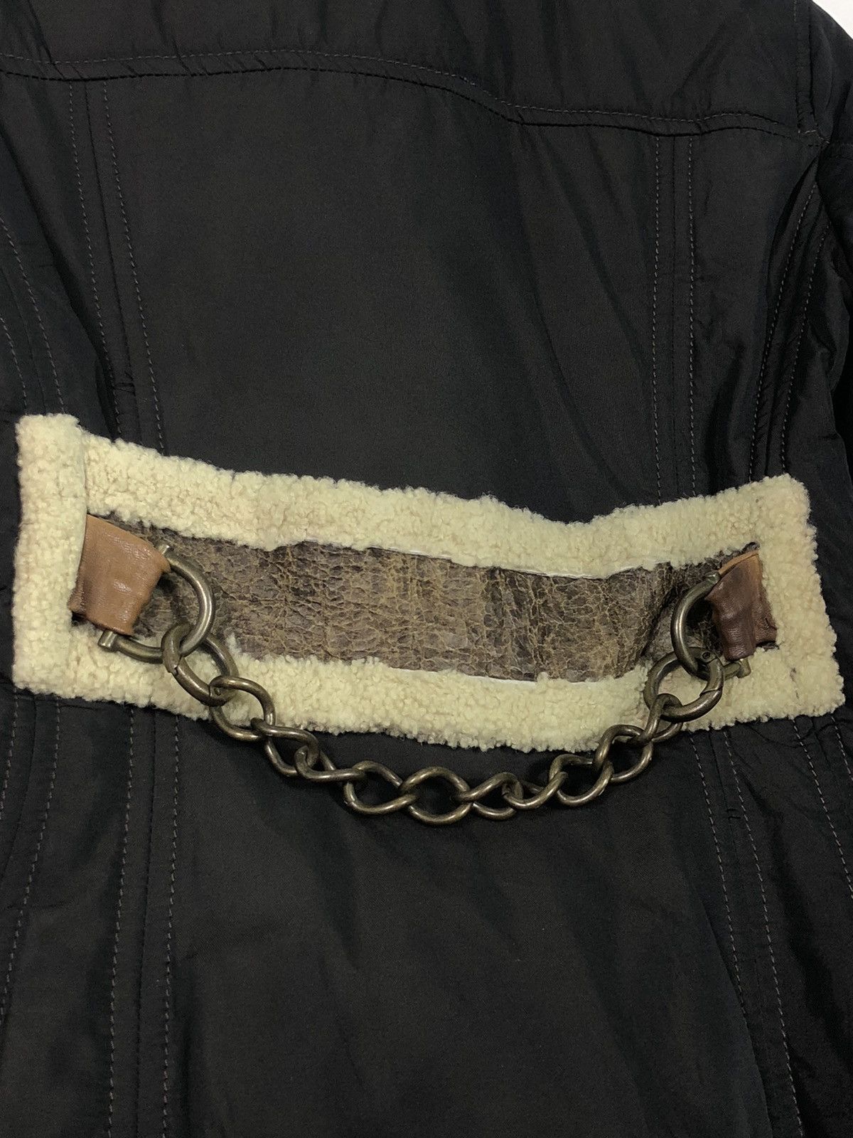 Blackstock & Weber MADE IN ITALY WEBER PATCHWORK SHEEPSKIN SHEARLING JACKET Size XXS / US 00 / IT 34 - 17 Thumbnail