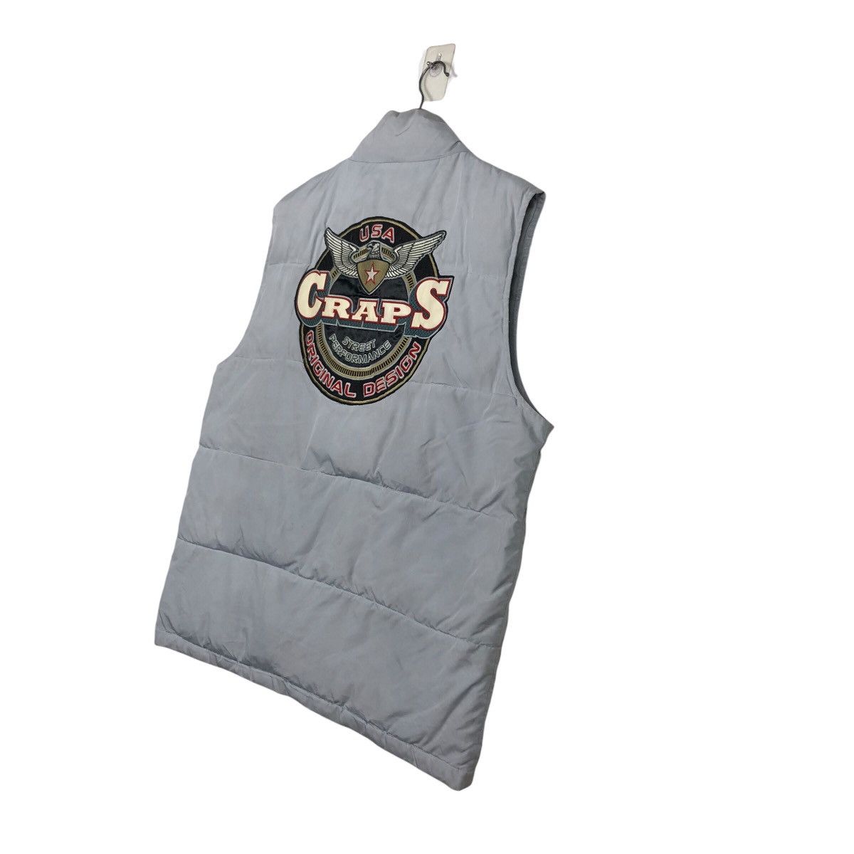 Japanese Brand 📌Vintage Biker Vest Jacket Puffer Craps Big Logo Size US L / EU 52-54 / 3 - 11 Thumbnail
