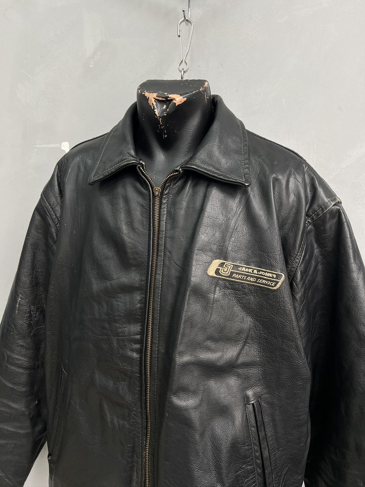 Schott Black leather jacket Rick Owens style avant garde y2k Size US L / EU 52-54 / 3 - 2 Thumbnail