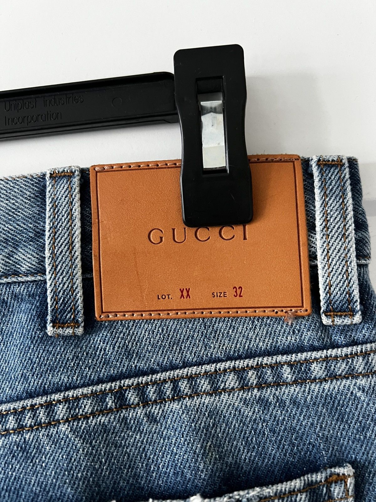 Gucci 🦋BNWT Gucci Embroidered Butterfly Denims Size US 32 / EU 48 - 12 Thumbnail