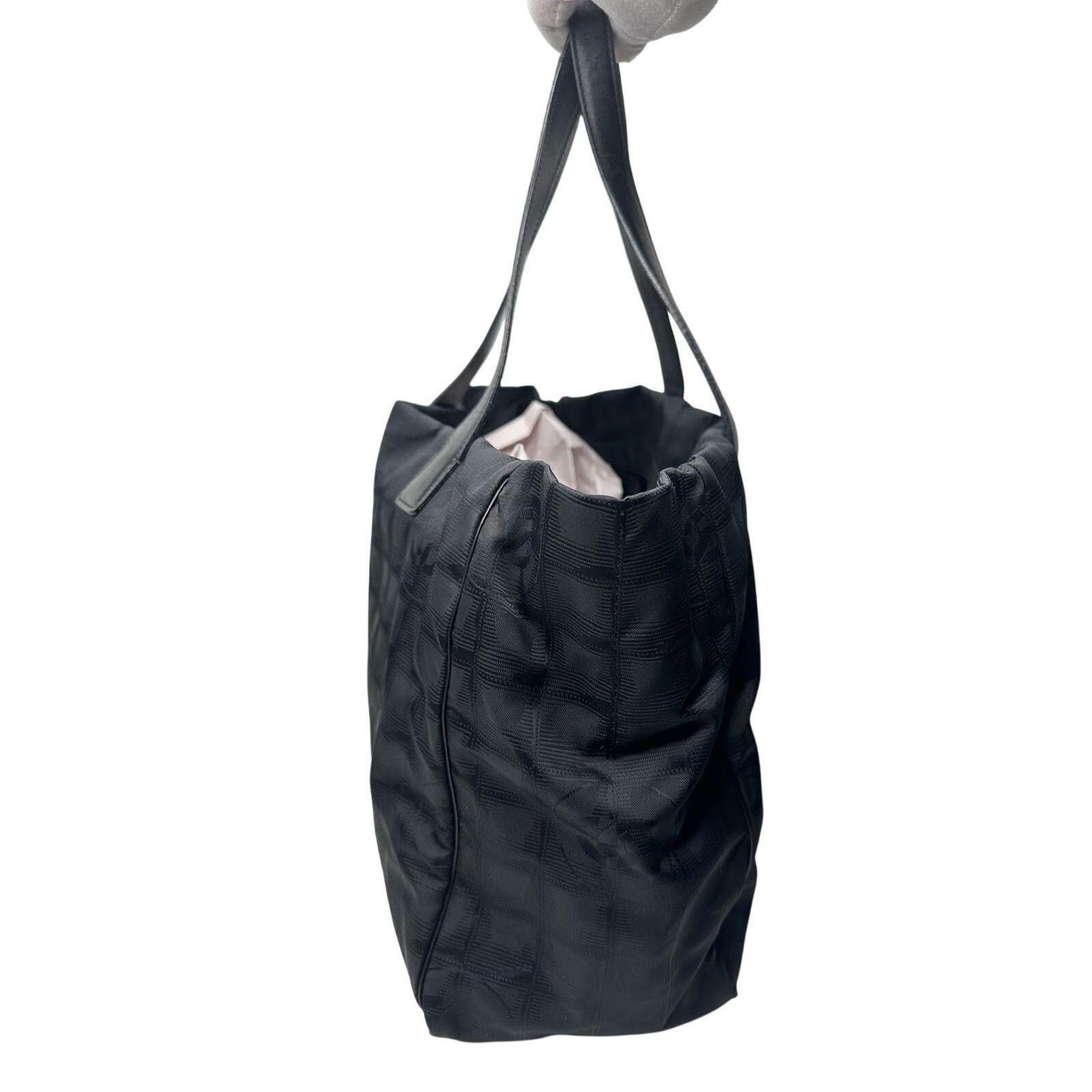 Chanel CHANEL Black Nylon Travel Line Tote Bag Size ONE SIZE - 2 Thumbnail