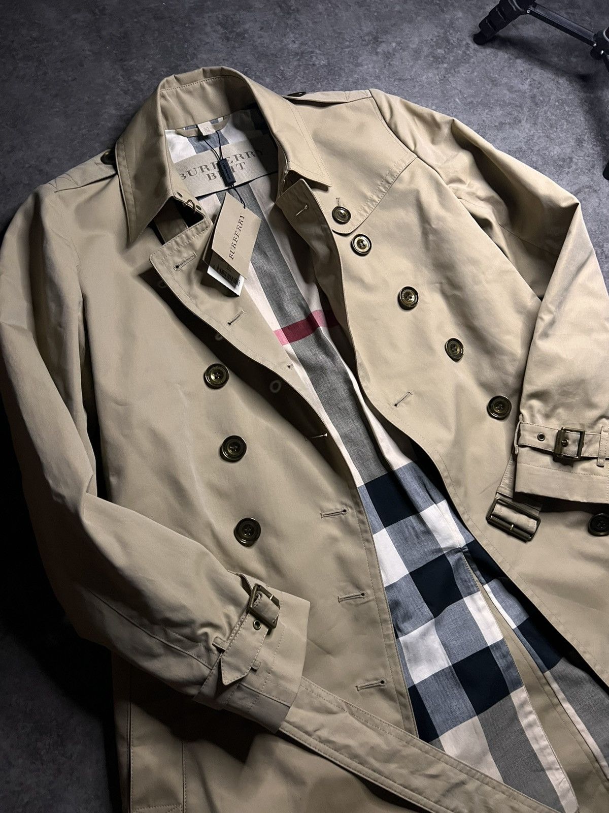 Burberry New trench coat Burberry Brit Size L / US 10 / IT 46 - 3 Thumbnail