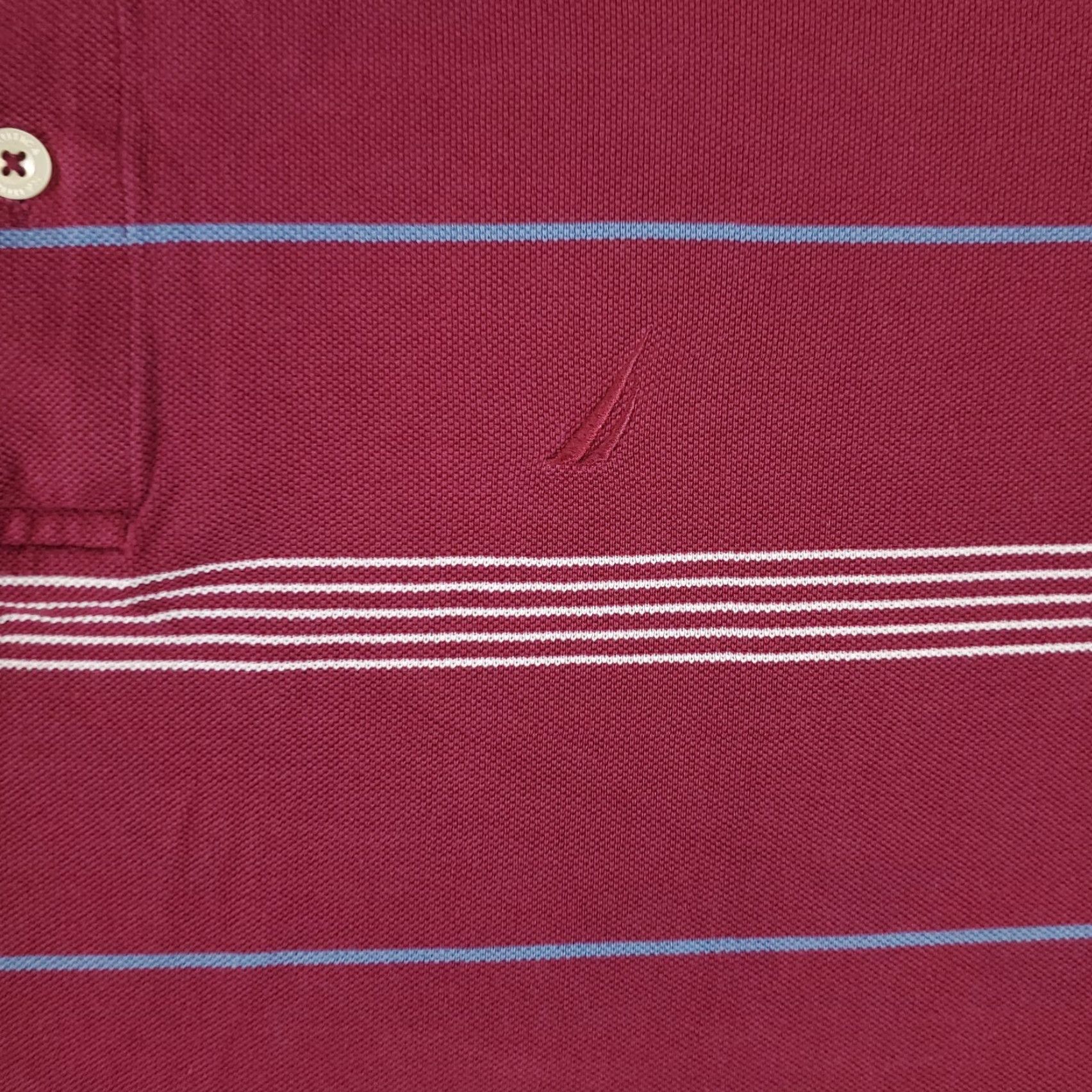 Nautica Nautica Polo Shirt Mens L Red Striped Casual Short Sleeve Polo Shirt Mens L Red Casual Striped Size US L / EU 52-54 / 3 - 2 Thumbnail