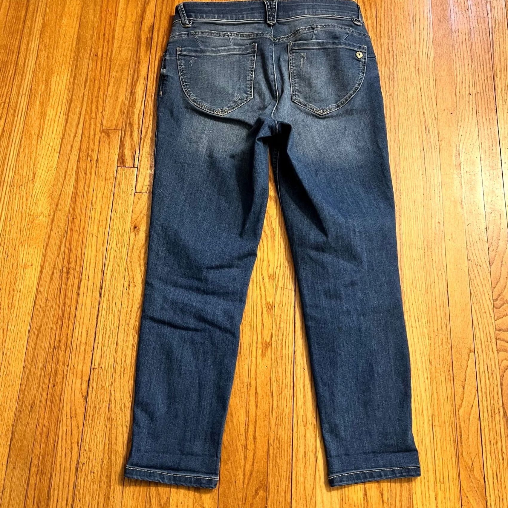 Vintage Democracy Jeans Womens Blue 8 Ankle Skimmer Crop Mid Rise Size 30" / US 8 / IT 44 - 3 Thumbnail