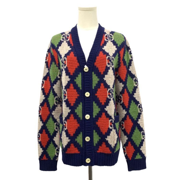 Gucci Gucci GG Argyle Cardigan US XS Size US XS / EU 42 / 0 - 1 Thumbnail