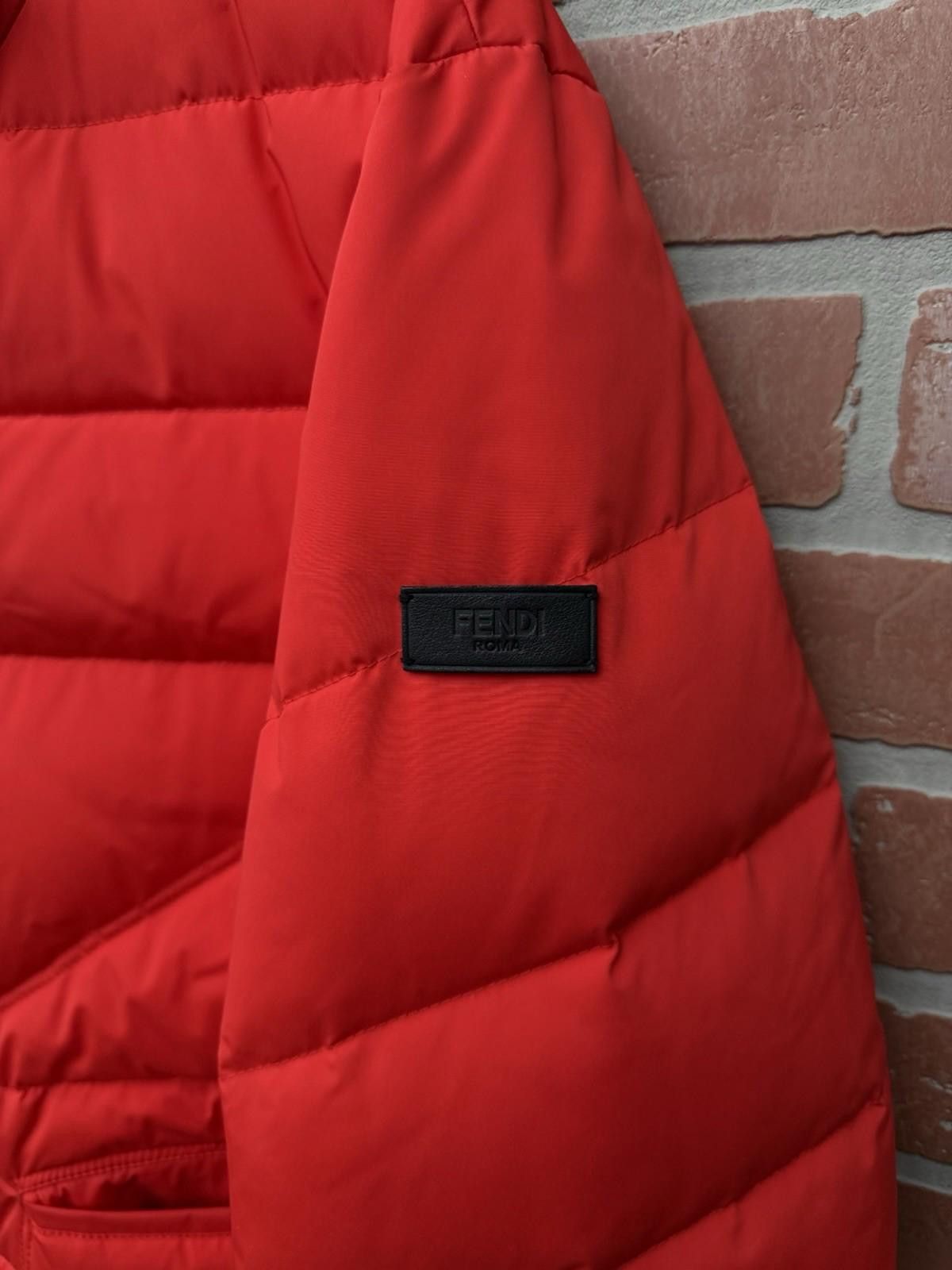 Fendi FENDI Men’s Red Down Jacket Mink Fur Coat (52) $1600 Size US L / EU 52-54 / 3 - 9 Thumbnail