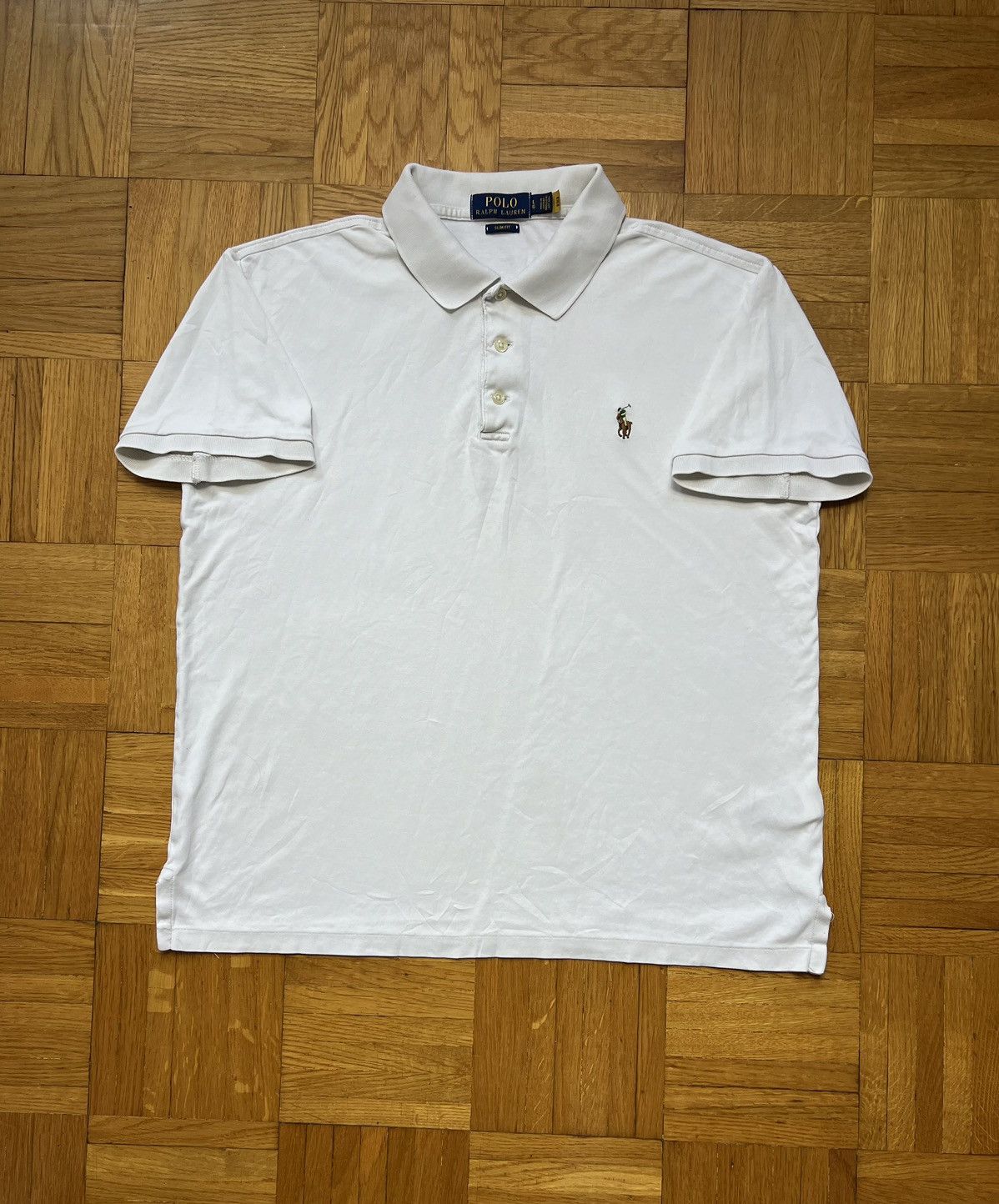 Polo Ralph Lauren × Ralph Lauren Polo Ralph Lauren new collection code qr white polo shirt Size US L / EU 52-54 / 3 - 1 Thumbnail