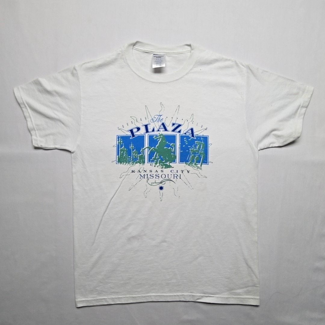 Jerzees Vintage Kansas City Plaza Shirt White Missouri Medium Tee Size US M / EU 48-50 / 2 - 1 Thumbnail