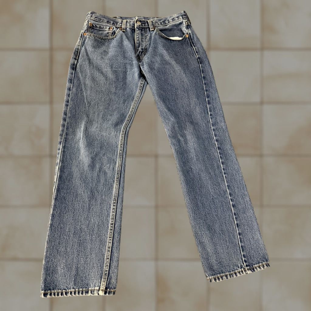 Levi's Levi's 505 Jeans Mens 31x30 Blue Regular Fit Straight Leg Denim Pants Medium Wash Pants Straight Leg Jeans Mens 31x30 Denim Blue Levi's 505 Mens Size US 31 - 1 Thumbnail