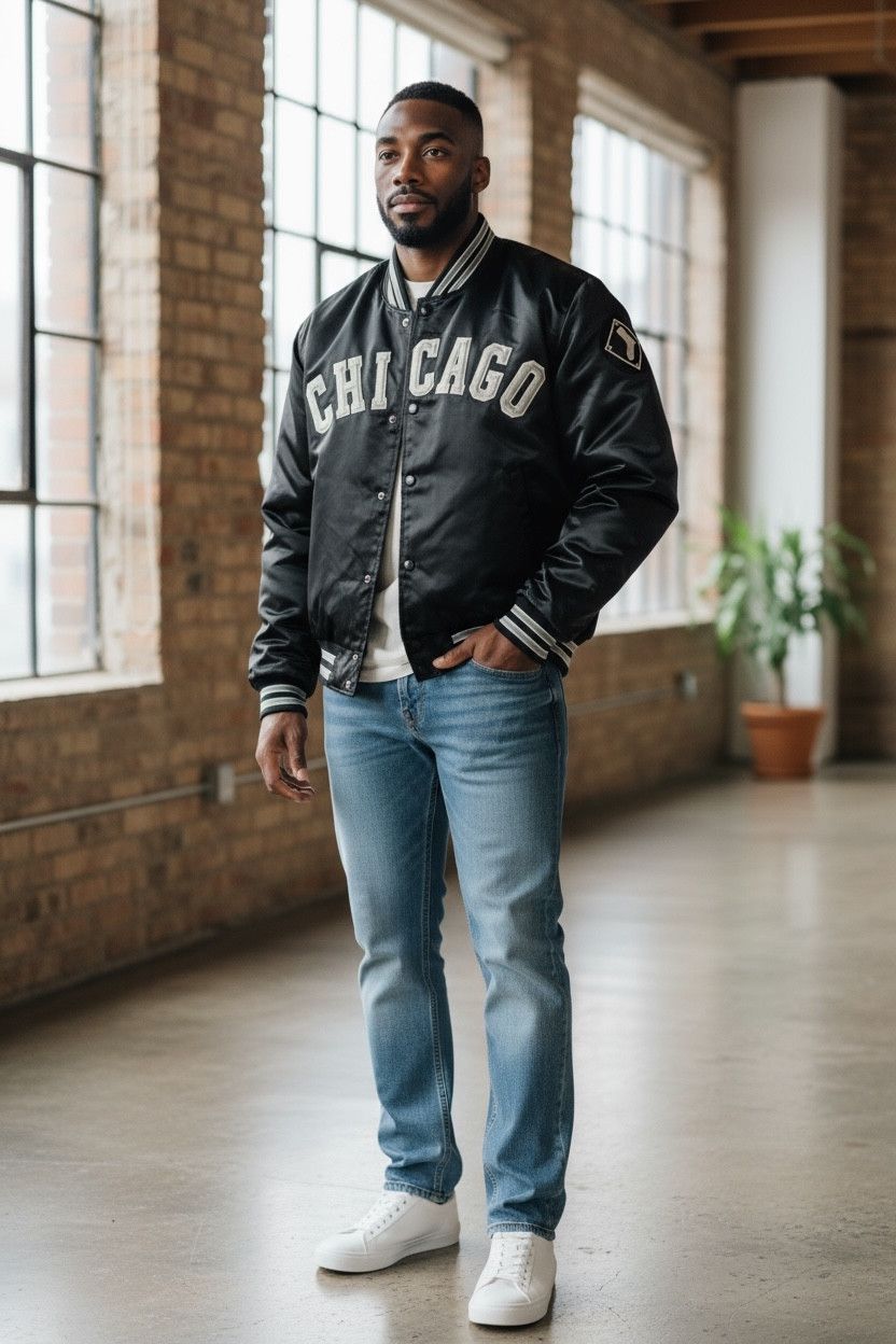 MLB 90’s CHICAGO WHITE SOX Varsity Jacket Made in USA Size US L / EU 52-54 / 3 - 1 Thumbnail