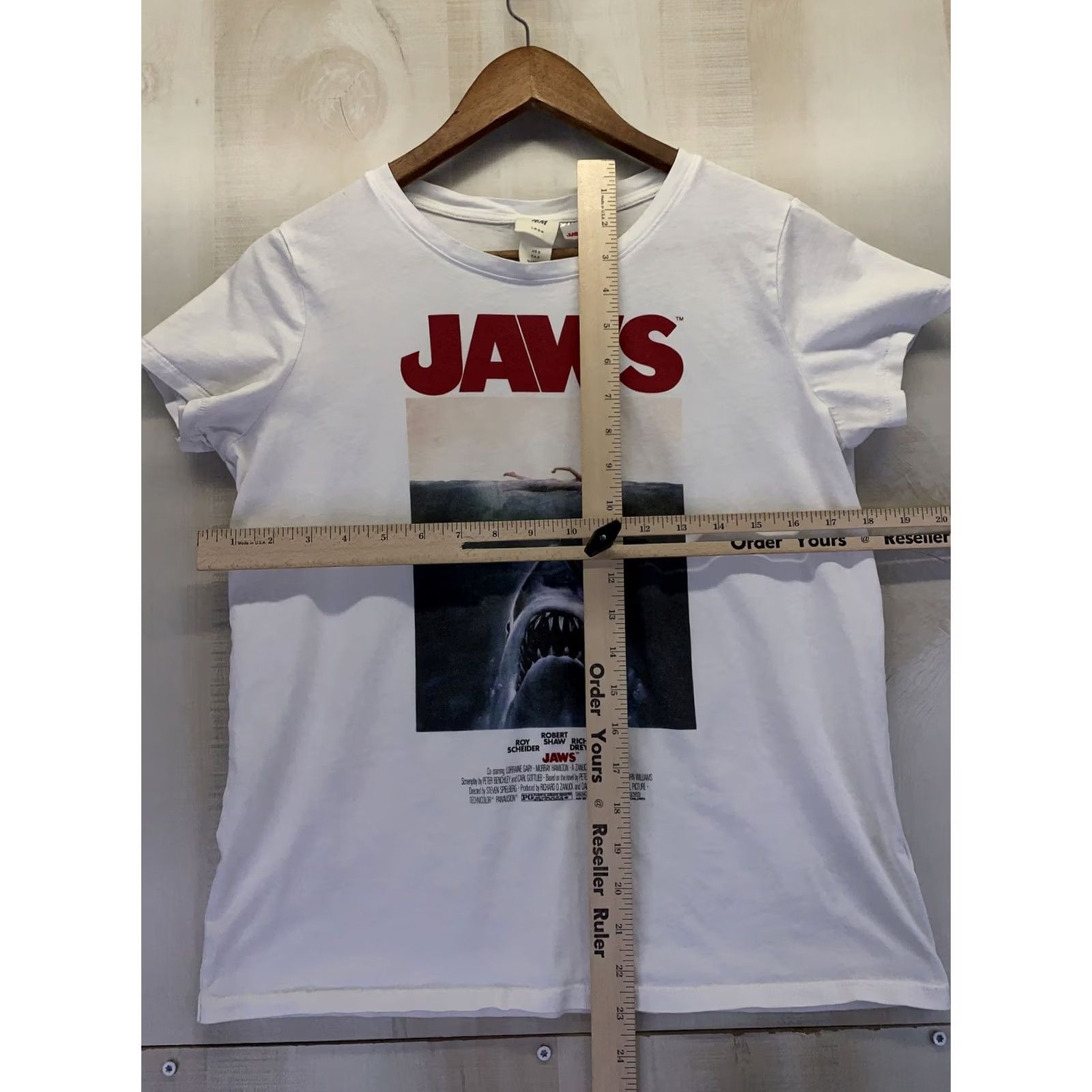 H&M VINTAGE Jaws GraphicT Shirt Womens Size S H & M 90s Repo Single Stitch-5827 Size S / US 4 / IT 40 - 5 Thumbnail
