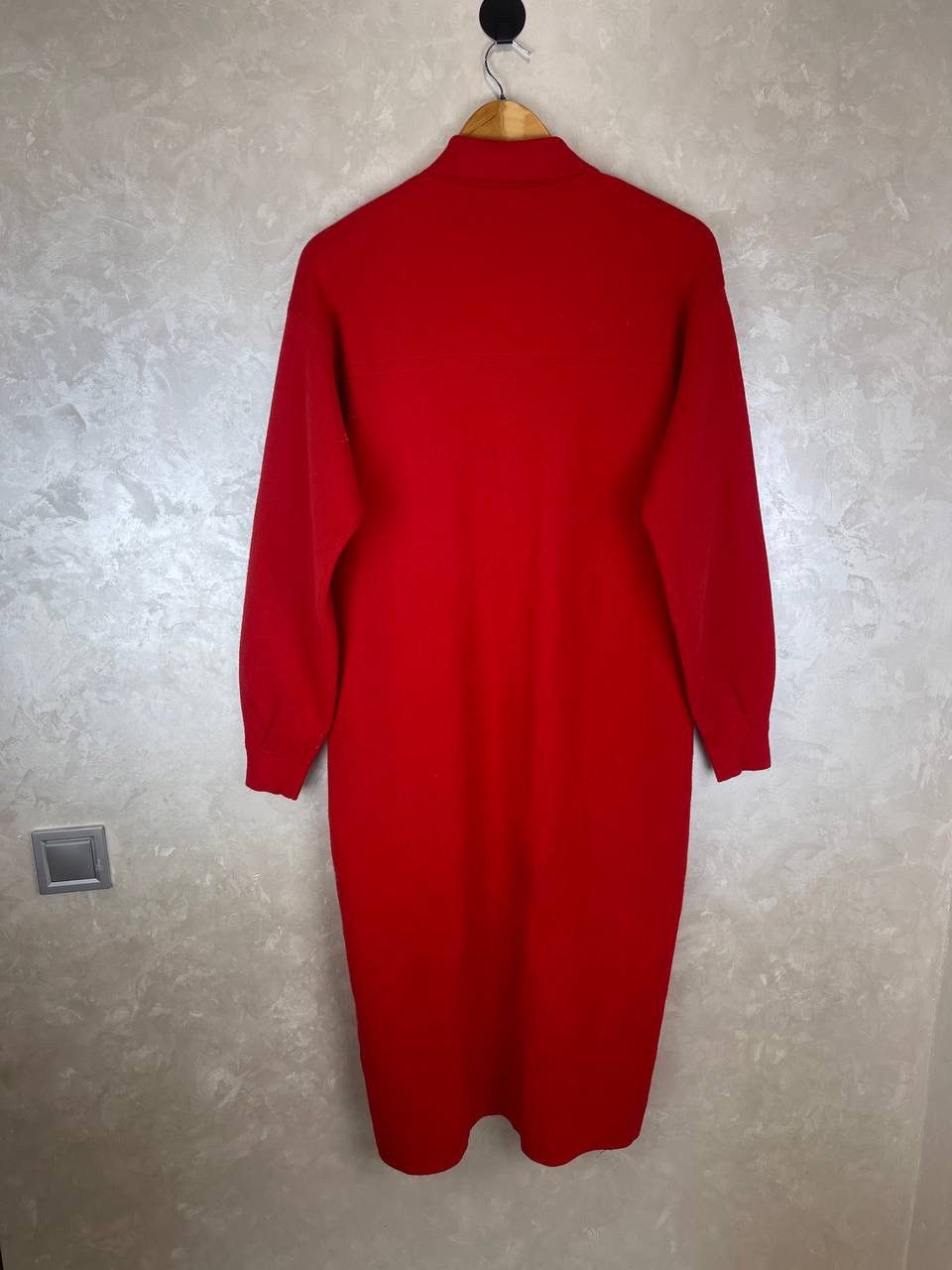 Essentiel Antwerp Essentiel Antwerp Red Knit Shirt Dress XS Wool Size XS / US 0-2 / IT 36-38 - 5 Thumbnail