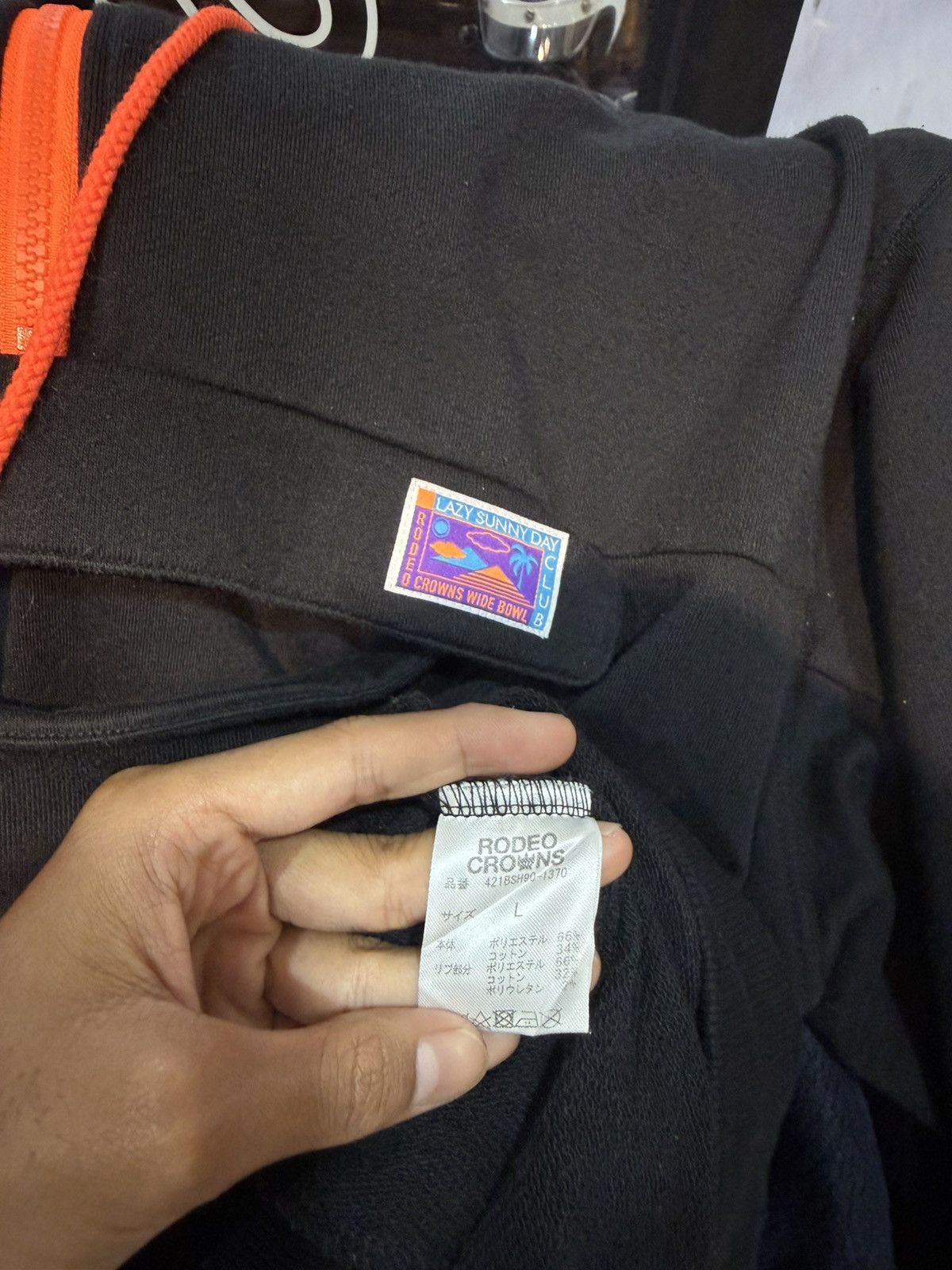 Japanese Brand Rodeo Crowns halfzip cagoule pocket Size US XL / EU 56 / 4 - 6 Thumbnail