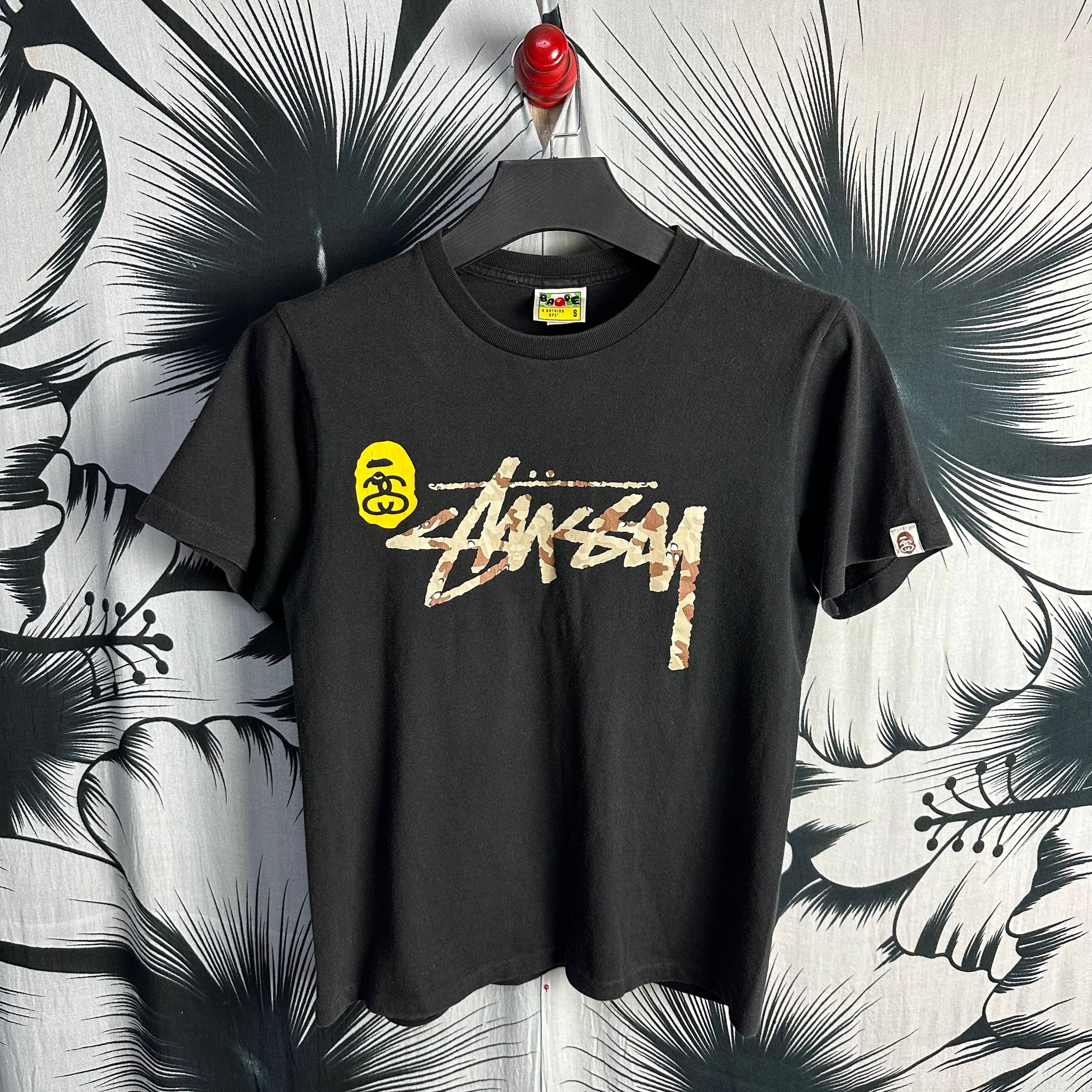 stussy × bape ロングスリーブTシャツ 2013 Stussy x BAPE Long-sleeve T-shirt - men's L, women FREE