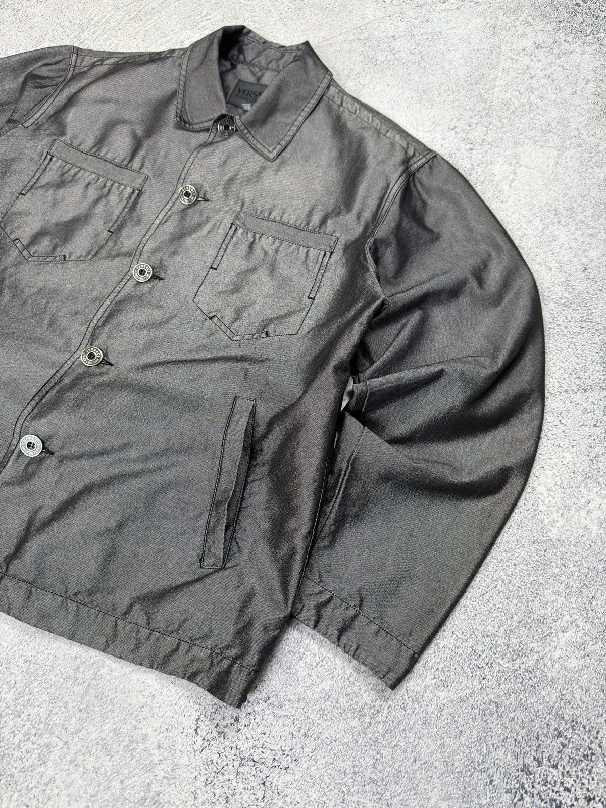 Versace Jeans Couture Vintage Versace Jeans Couture Archival Work Jacket Italy Size US XL / EU 56 / 4 - 3 Thumbnail