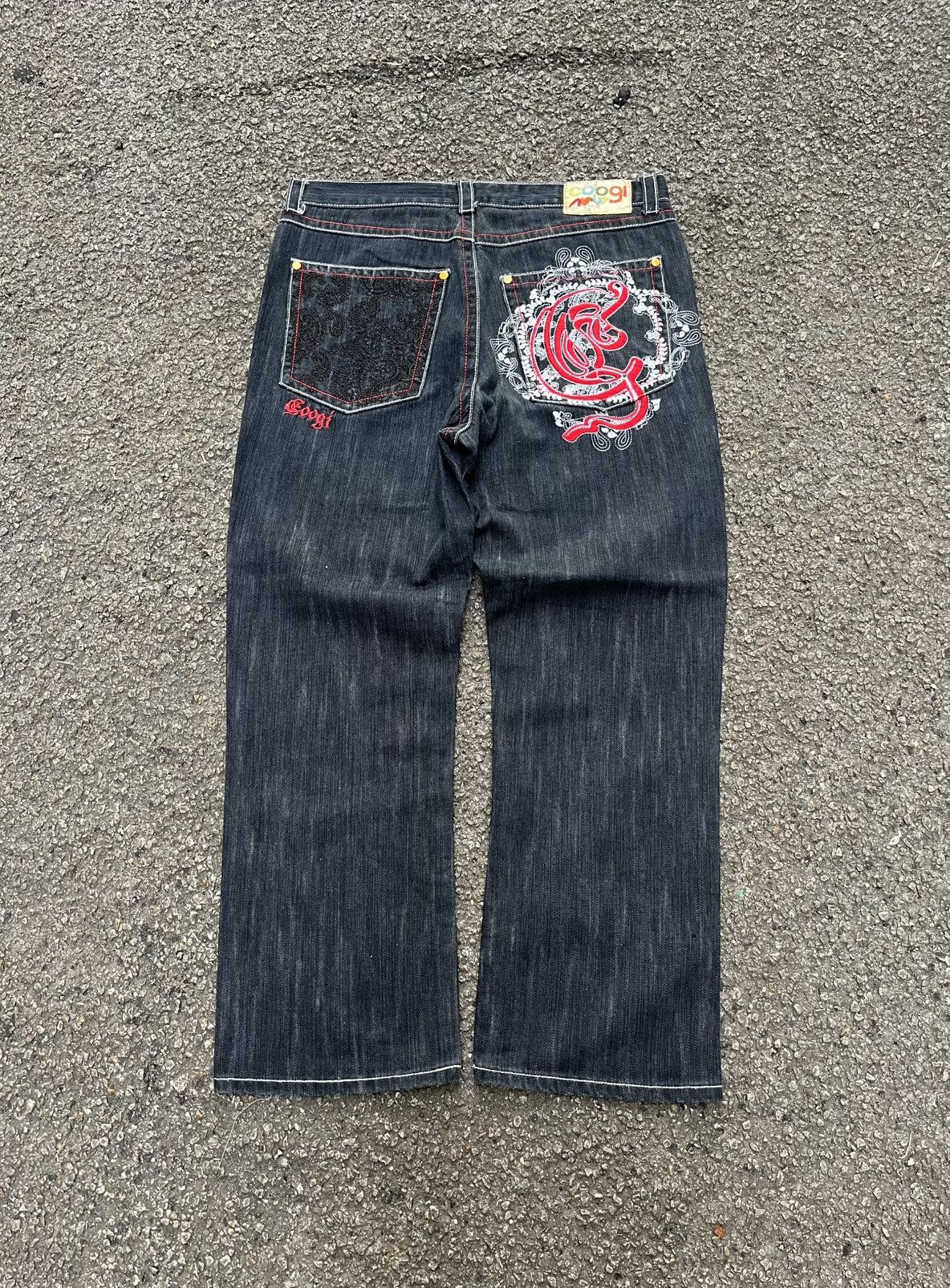 Coogi Coogi Embroidery Jeans Crazy Y2K Rap Denim Ed Hardy Pants Size US 38 / EU 54 - 1 Thumbnail