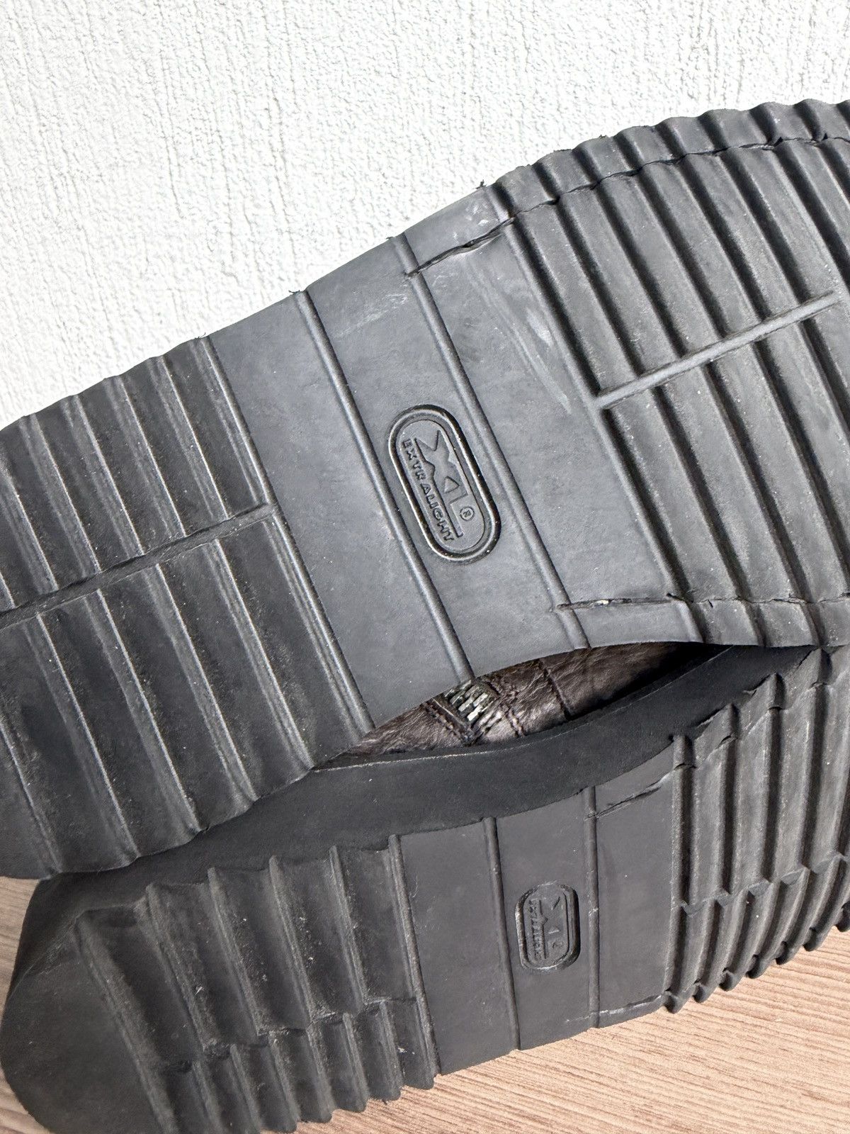 Rick Owens Dust AW12 crinkled leather creeper boot Size US 8.5 / EU 41-42 - 21 Thumbnail