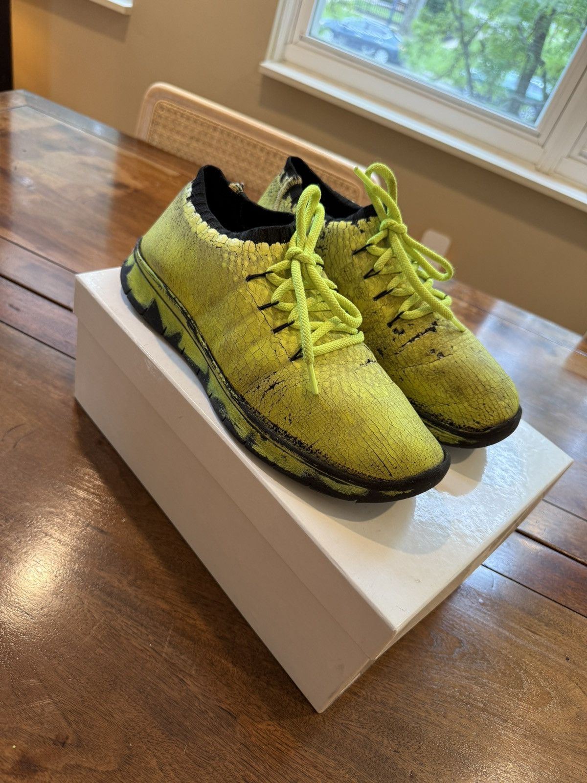 Maison Margiela Maison Margiela Knit Trainer 'Painted Crackle' Size US 10.5 / EU 43-44 - 1 Thumbnail