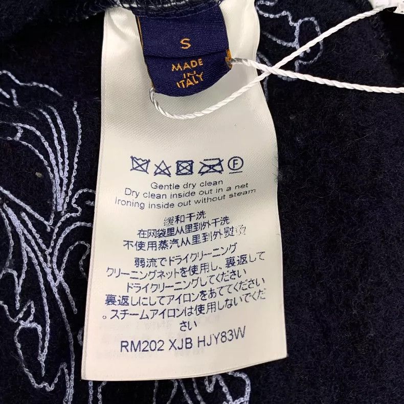 Louis Vuitton Louis Vuitton Navy floral embroidered cotton hooded drawst Size US S / EU 44-46 / 1 - 6 Thumbnail