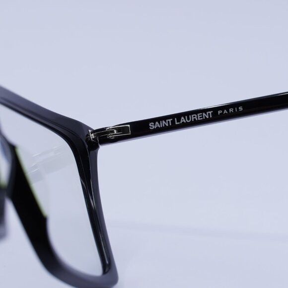 Saint Laurent Paris Saint Laurent SL474 006 Sunglasses Shiny Black Square Frame Size ONE SIZE - 7 Thumbnail
