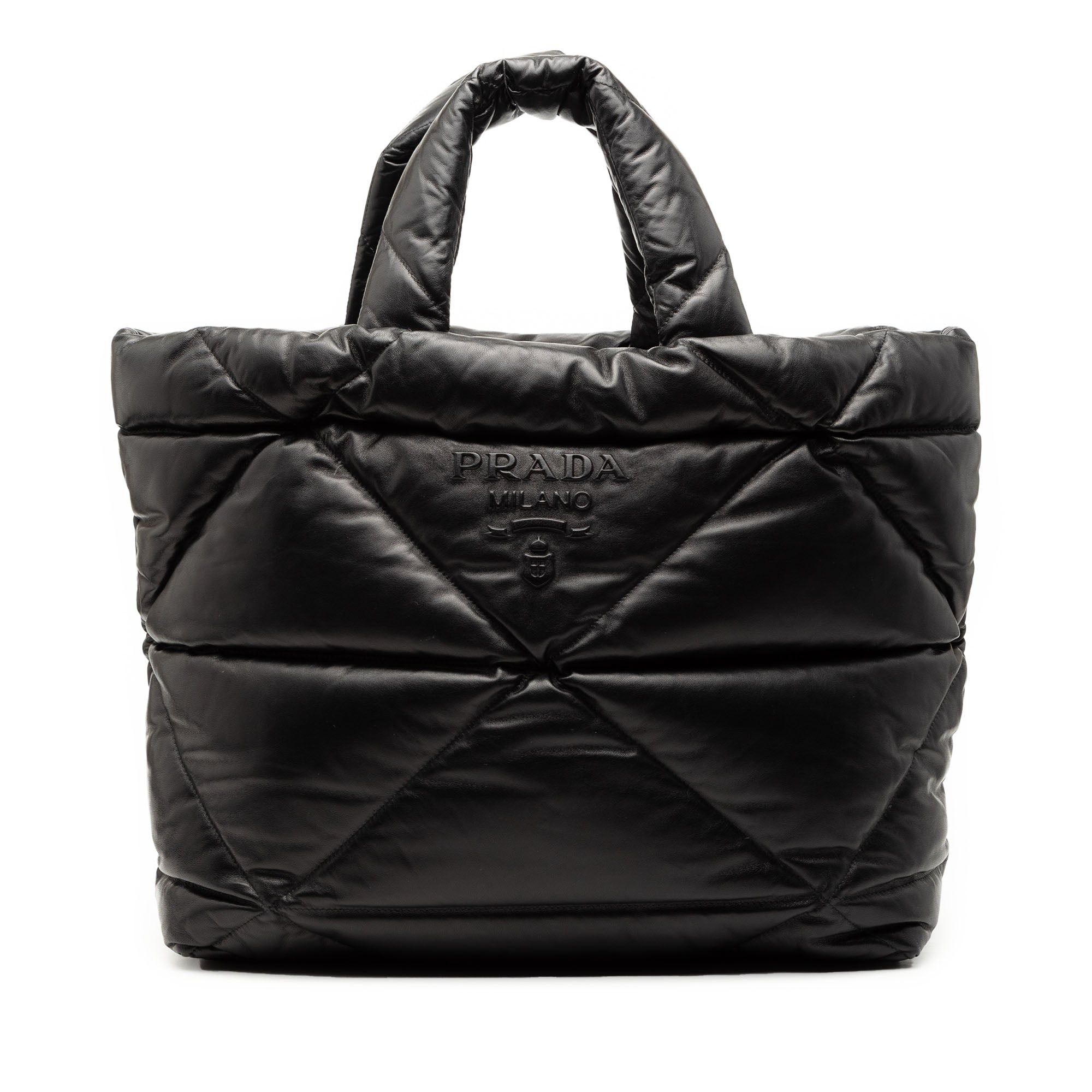 Large Quilted Nappa Padded Tote