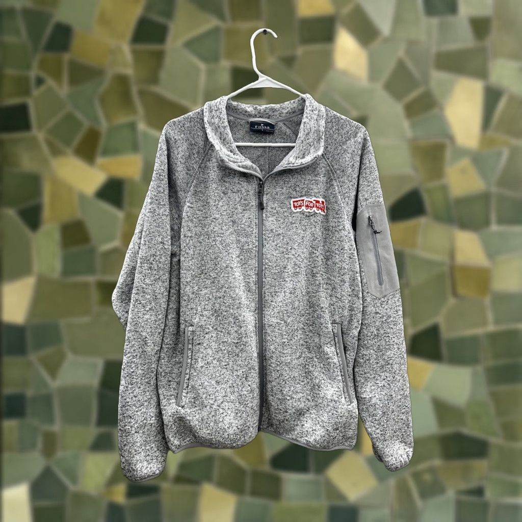 Vintage Fossa Womens Jacket Size Large Gray Embroidered Toys For Tots Full Zip Up Size L / US 10 / IT 46 - 1 Thumbnail