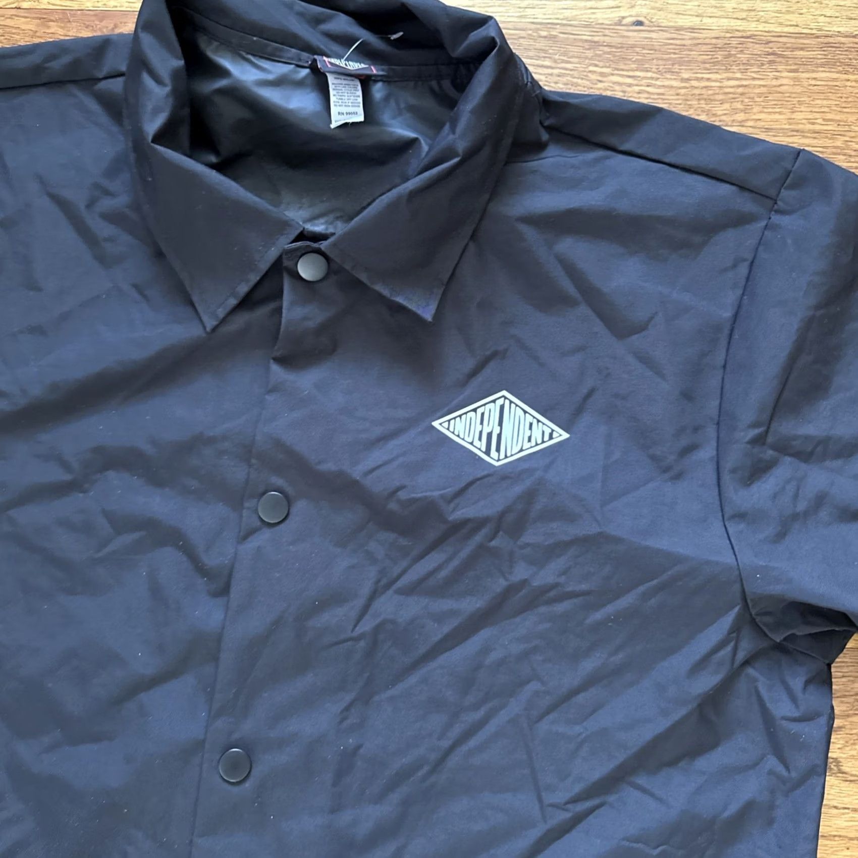 Vintage Independent Mono Summit Black Coaches Jacket XL Mens C20 Windbreaker Size US XL / EU 56 / 4 - 7 Thumbnail