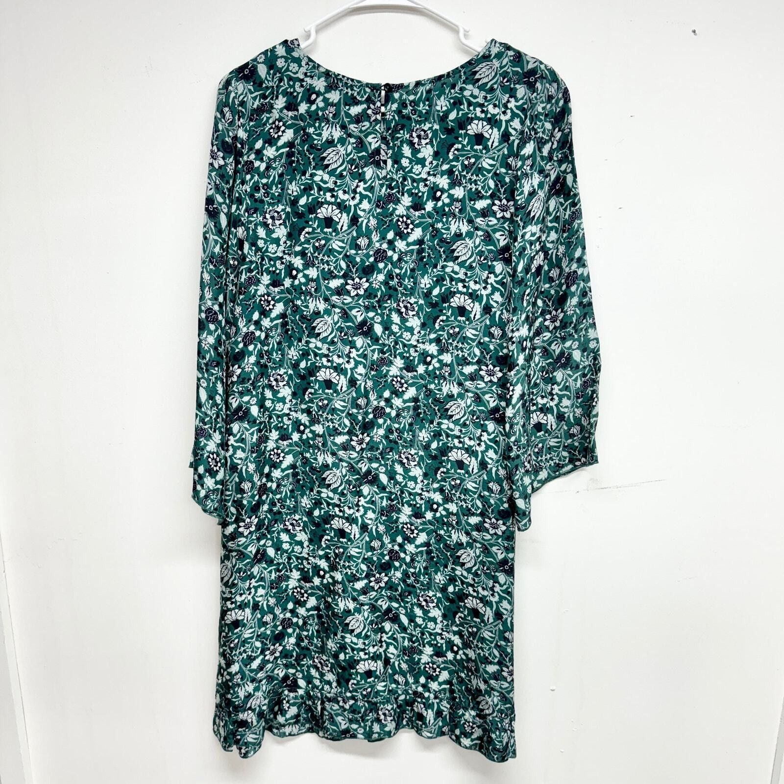 Other Sundance Otillie Green Floral Long Sleeve Dress Women Size S Size S / US 4 / IT 40 - 3 Thumbnail