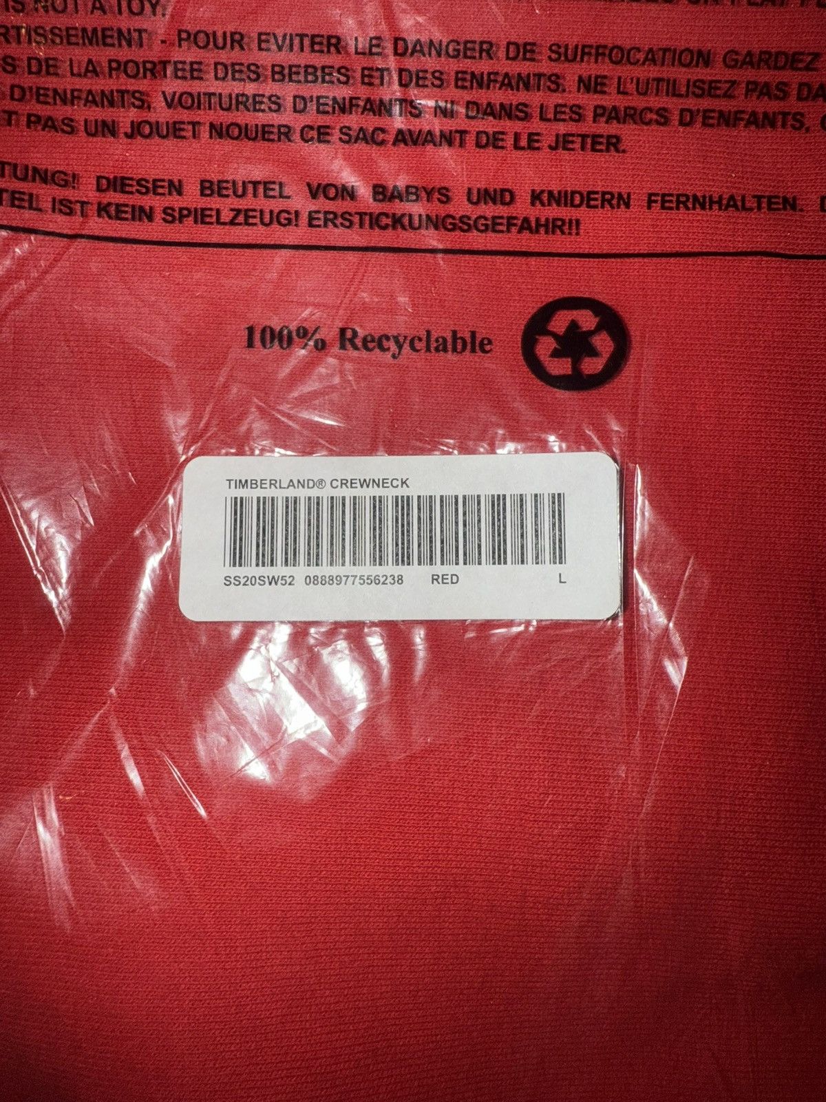 Supreme × Timberland The Supreme x Timberland Crewneck Red Size US L / EU 52-54 / 3 - 3 Thumbnail