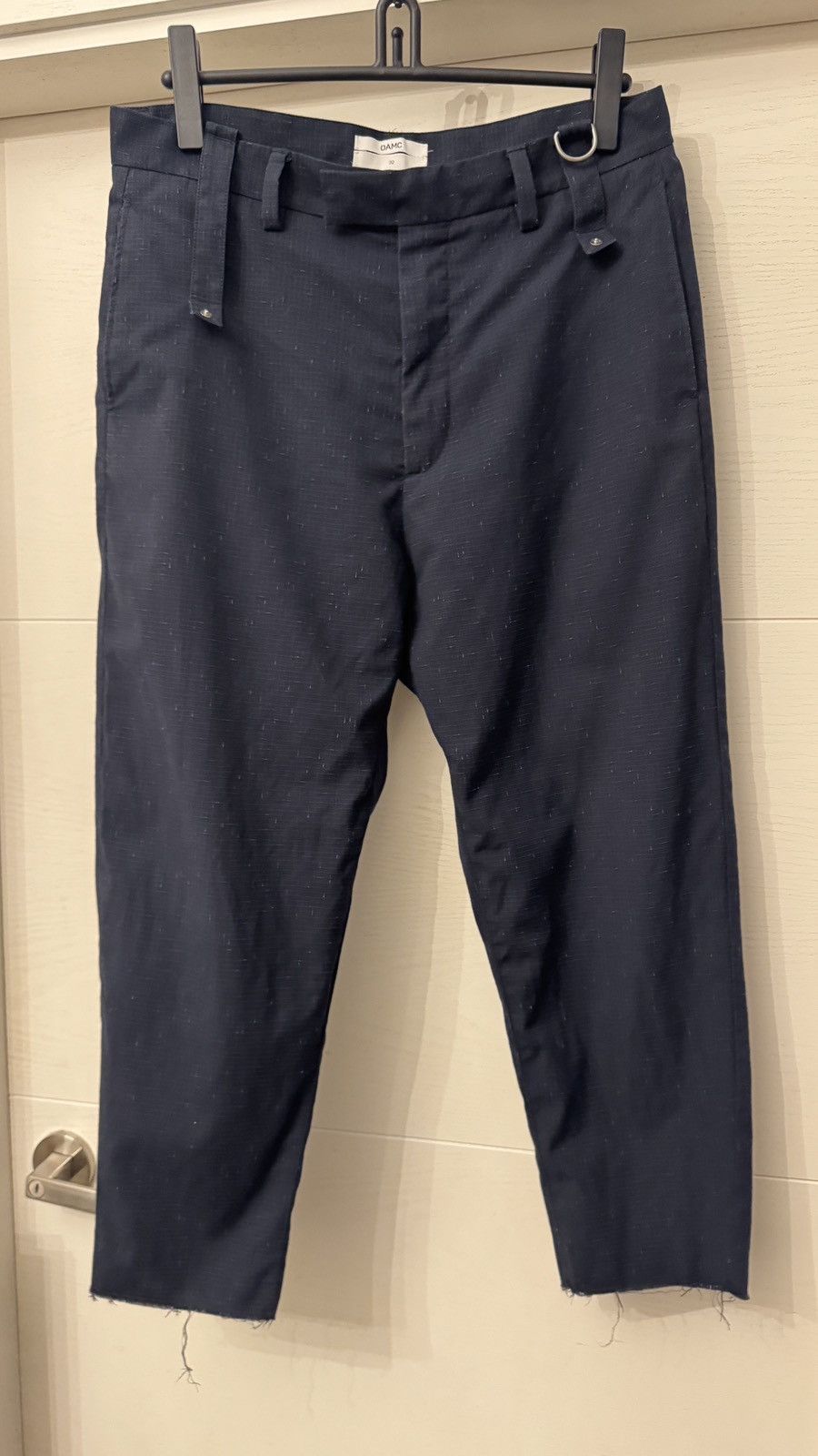 OAMC OAMC Cropped Carrot cut ankle Pant Trousers Navy Size US 32 / EU 48 - 2 Thumbnail