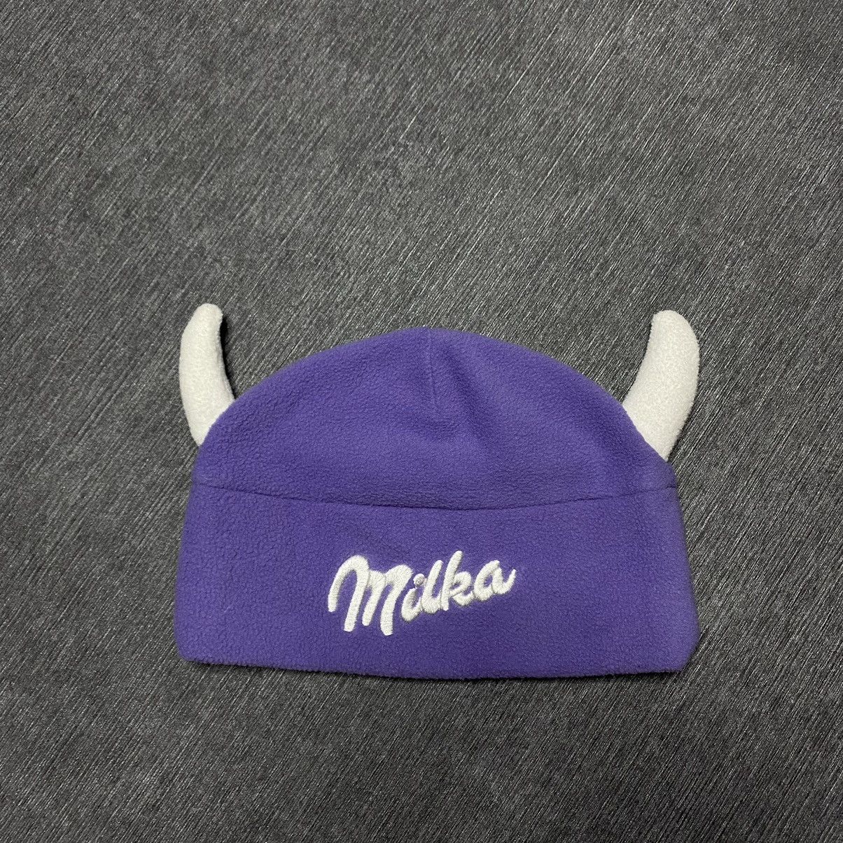 Vintage Y2K Crazy beanie Hat Milka vintage Size ONE SIZE - 2 Thumbnail