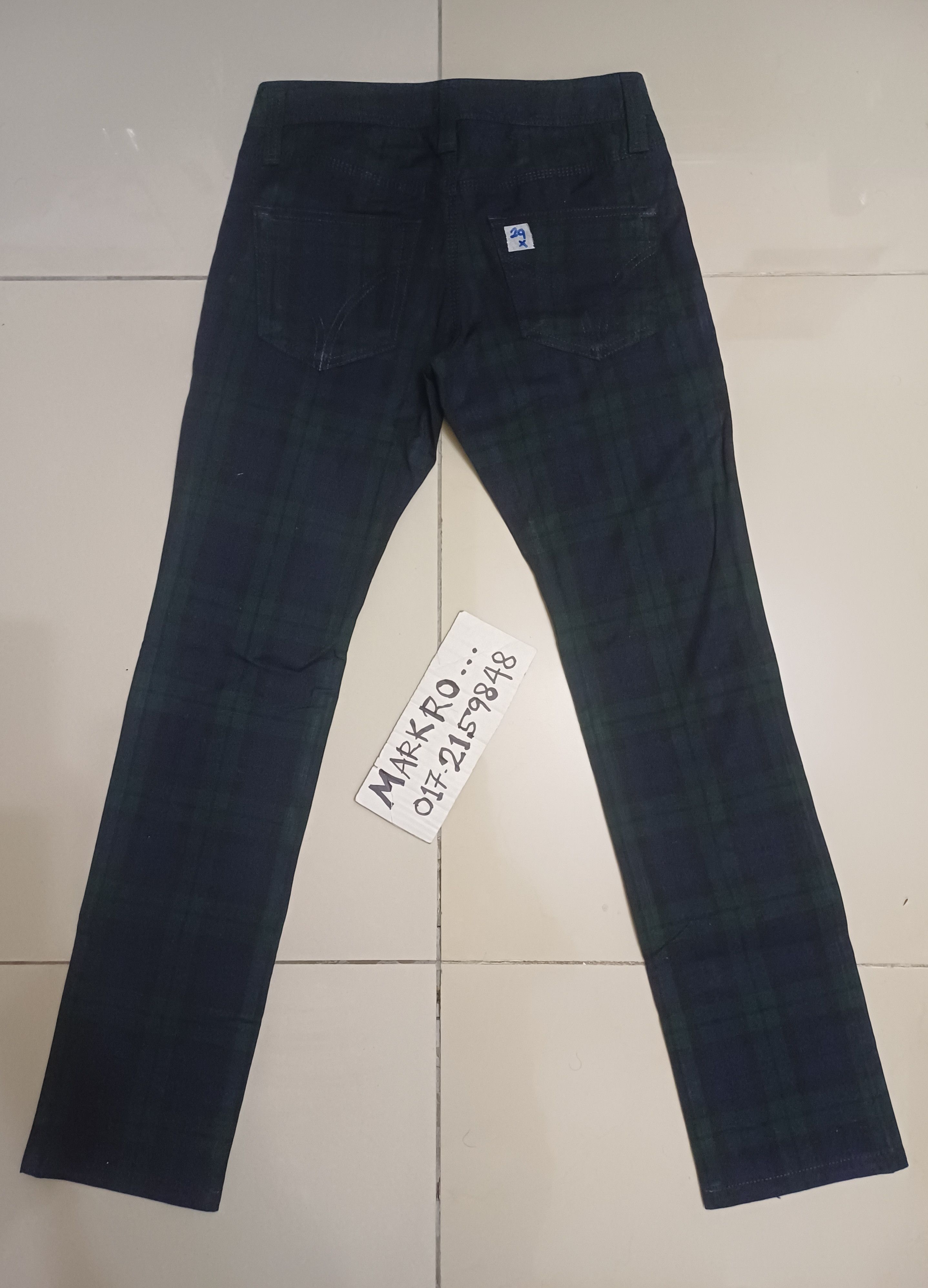 Designer × Japanese Brand × Yohji Yamamoto Awesome Ined skiny pants, plaid design 🔥🔥 Size 28" / US 6 / IT 42 - 3 Thumbnail