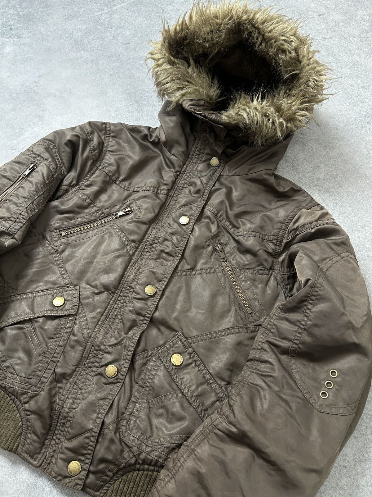 Japanese Brand Japanese Brand brown alaska jacket mens bombera Size S / US 4 / IT 40 - 2 Thumbnail