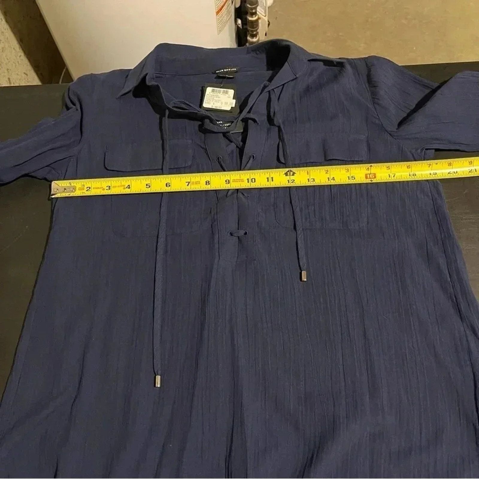 Club Monaco Club Monaco Elizabina Blue Popover Chemise Tunic S NWT Size S / US 4 / IT 40 - 7 Thumbnail