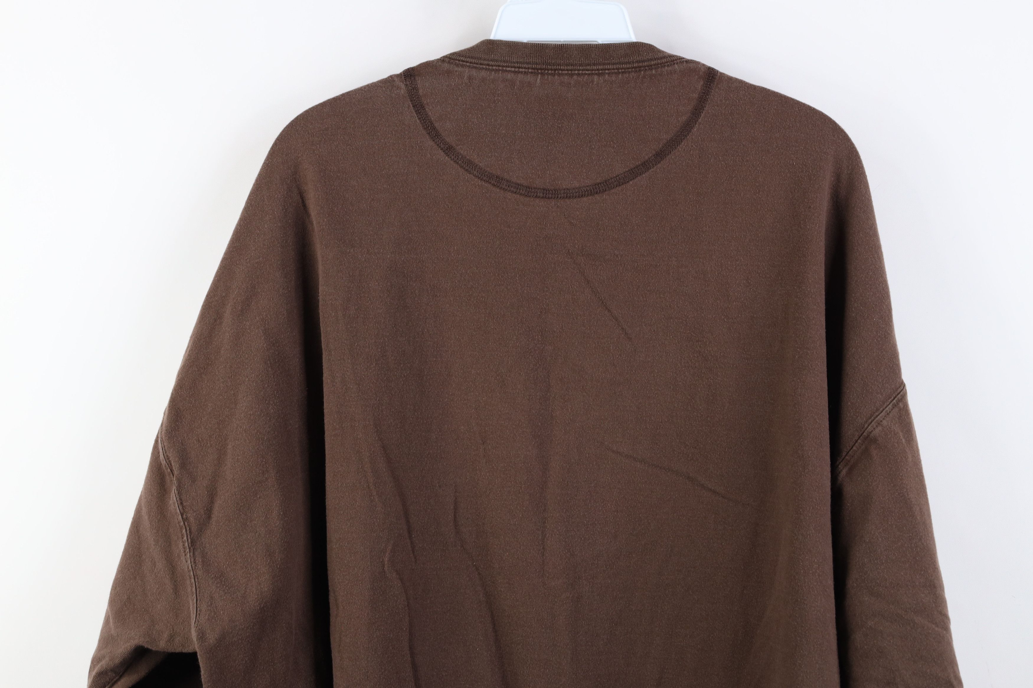Russell Athletic Vintage Y2K Russell Athletic Long Sleeve T-Shirt Brown Size US XXL / EU 58 / 5 - 13 Thumbnail