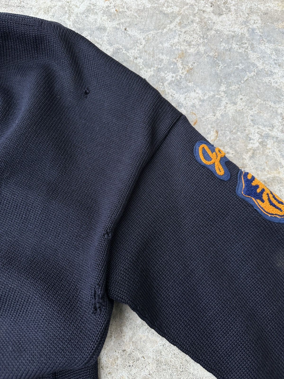 Vintage 50s Numbered 58 letterman navy tiger football Cardigan Size US M / EU 48-50 / 2 - 6 Thumbnail
