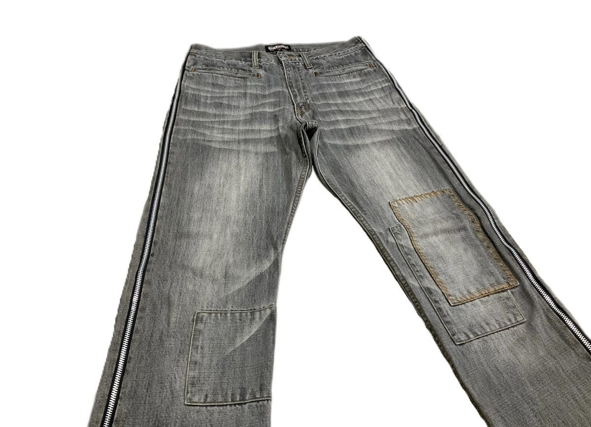 Hysteric Glamour × Japanese Brand × Le Grande Bleu (L.G.B.) 🔥Sick Y2K Nick Ashley Zipper Flared Denim Size US 30 / EU 46 - 4 Thumbnail