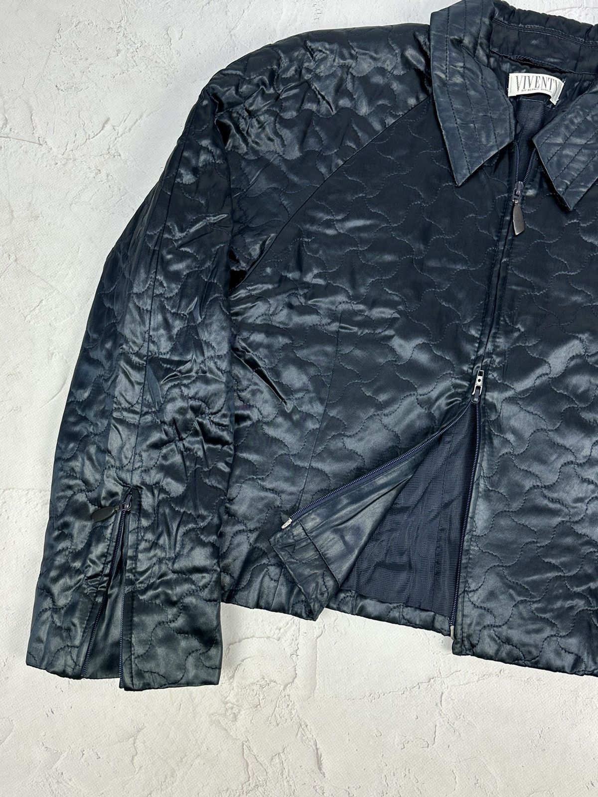 Vintage Vintage Zipper Quilted Jacket Size M / US 6-8 / IT 42-44 - 2 Thumbnail
