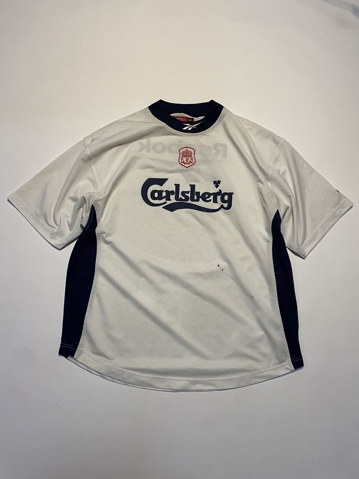 white carlsberg liverpool kit